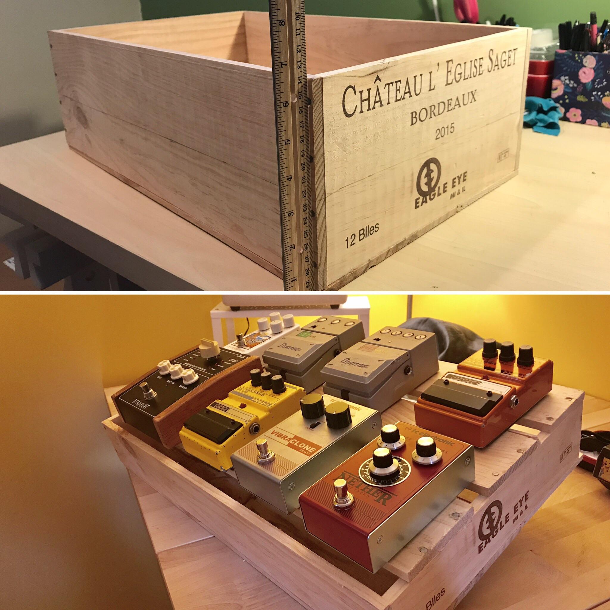 wine box to pedalboard r/guitarpedals