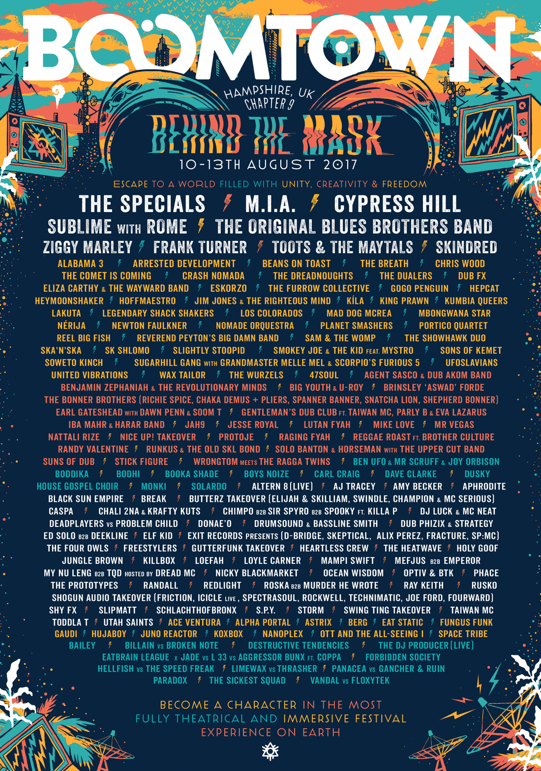 Boomtown Festival Lineup Announcement (DnB in white text) r/DnB