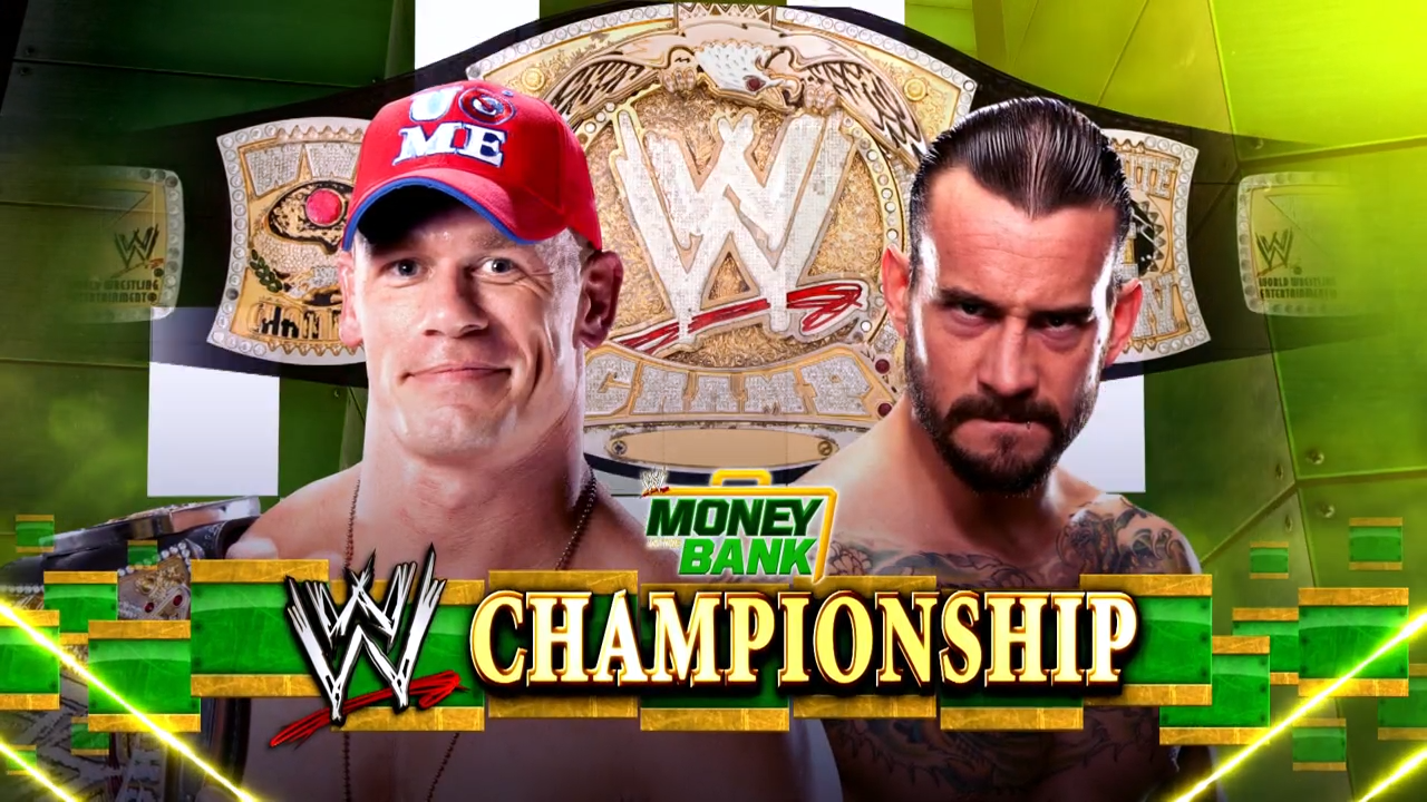 John Cena vs. CM Punk Money in the Bank 2011 r/WWEMatchGraphics
