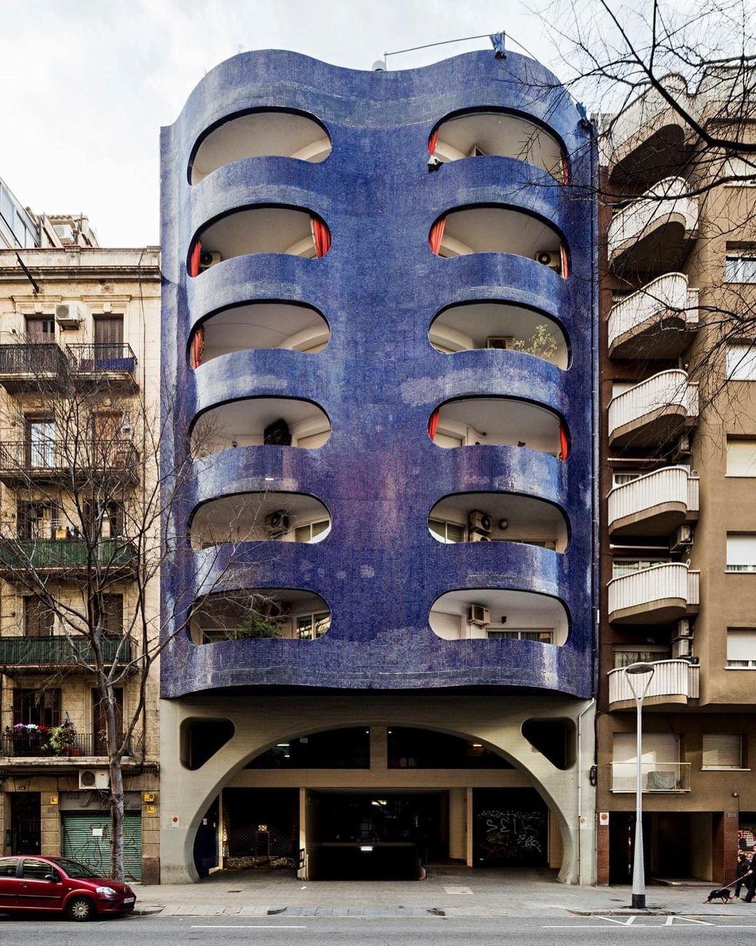Residential building in Barcelona, Spain, by architect Mario Catalán