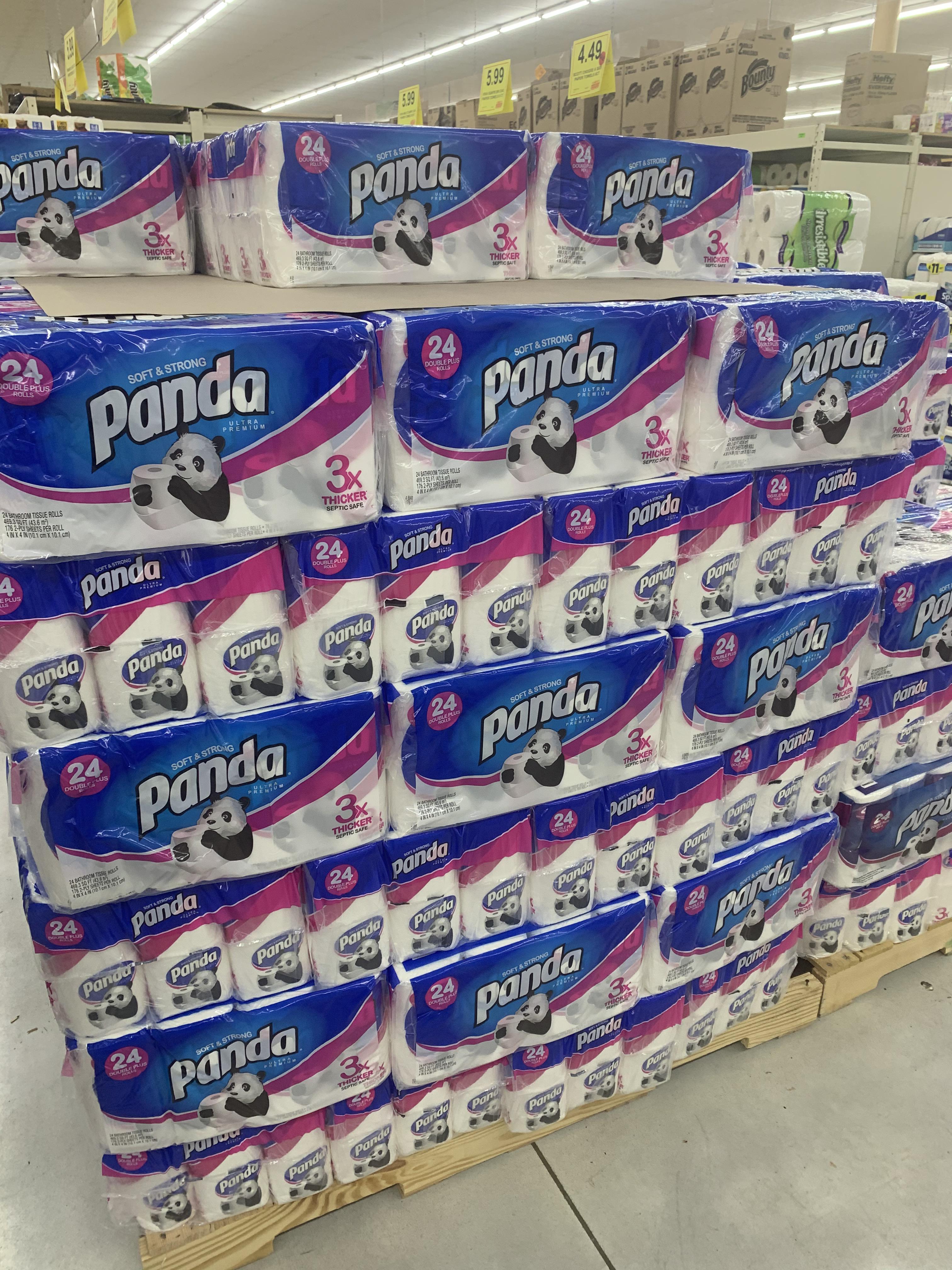 Woodman’s Market in North Aurora has plenty of toilet paper and water