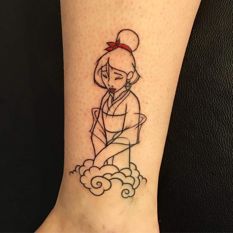 My Mulan tattoo I got today! D disney
