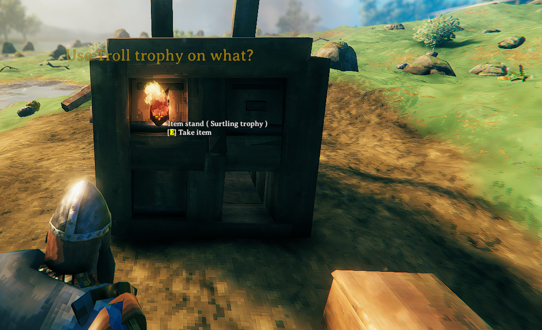 Add item stands to chests to make handles for drawers or a decorative