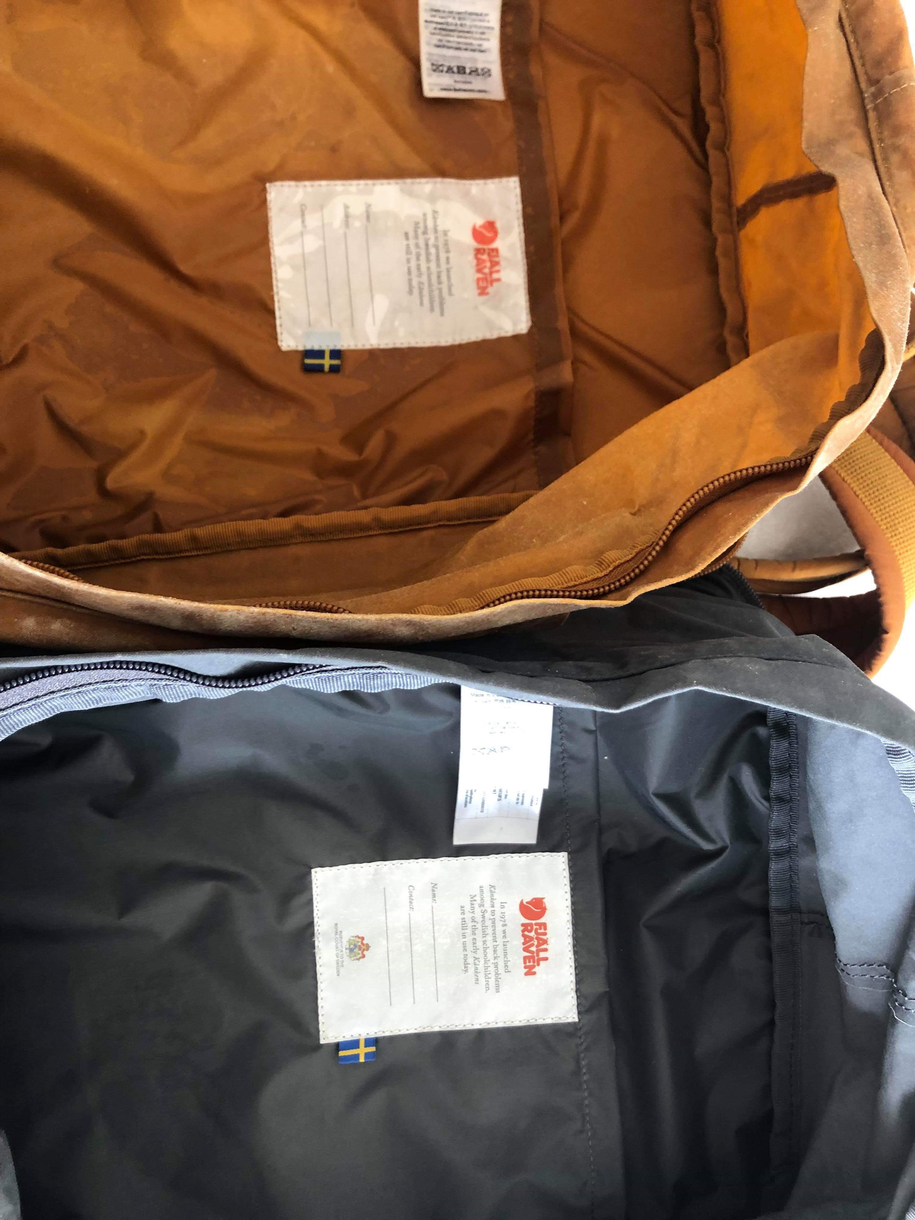 Fake Kanken? (On right) r/Fjallraven