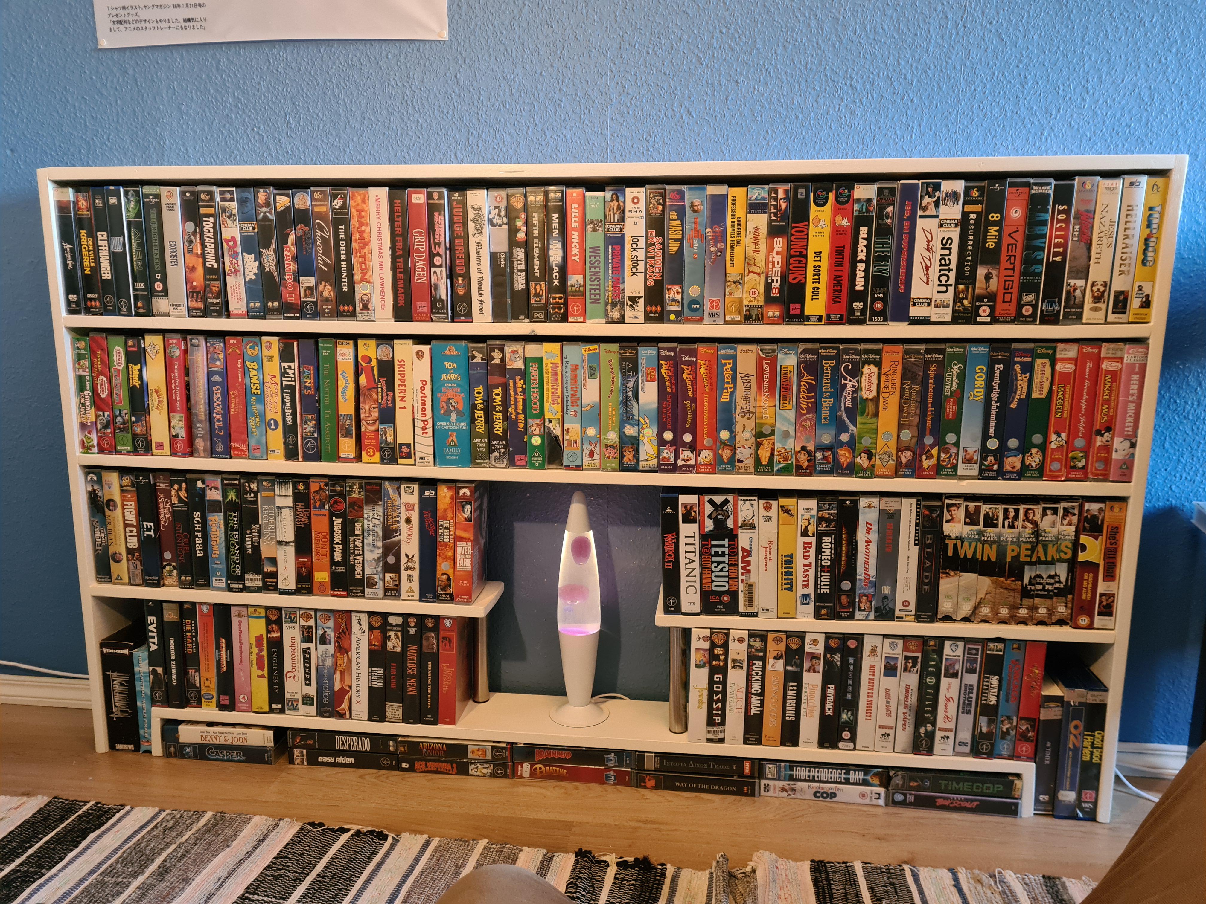 I made shelves! r/VHS