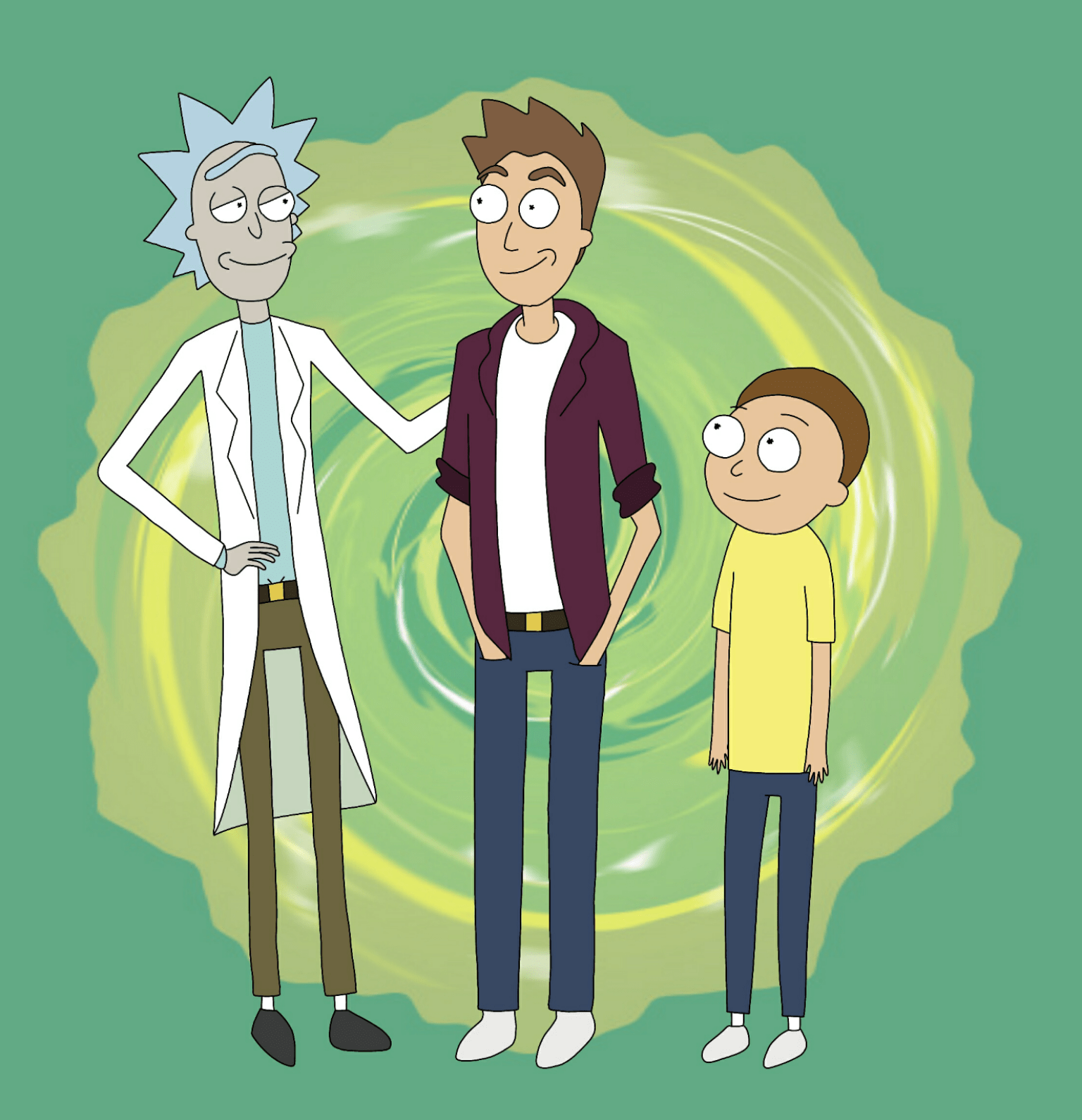 I drew my bf as a Rick and Morty character rickandmorty