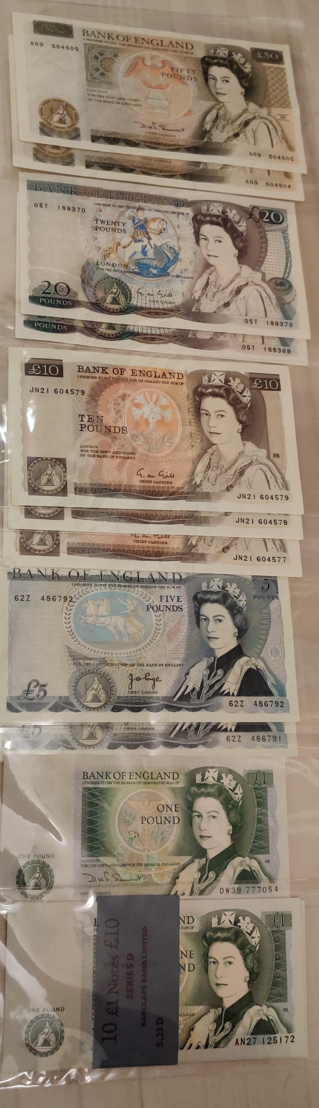 Old Bank of England notes series D r/Banknotes
