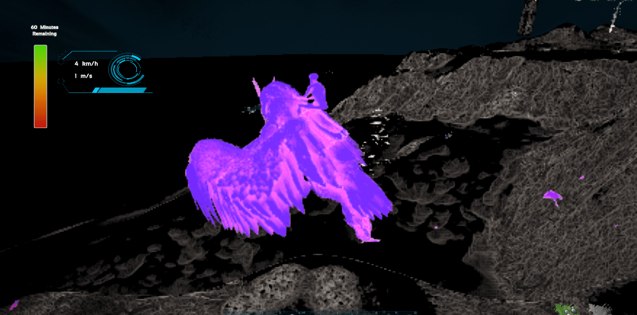 Mothmen's predator vision can see into the bottom of the ocean at night