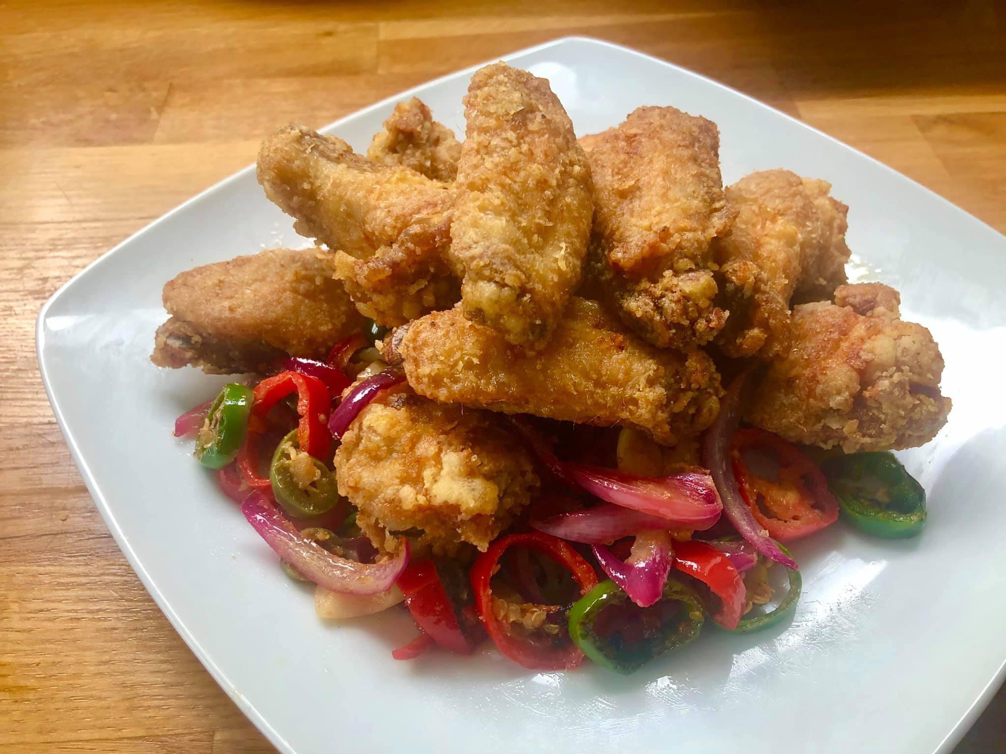 Crispy salt and pepper chicken r/Wings
