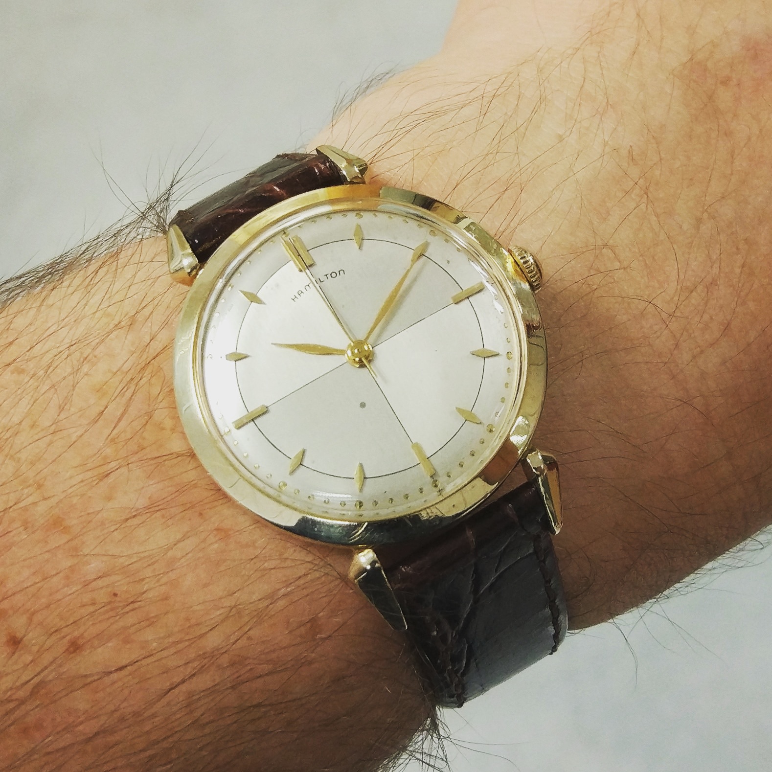 [HAMILTON] 1954 Vintage HAMILTON USA 'Rodney' Gents Dress Watch r/Watches