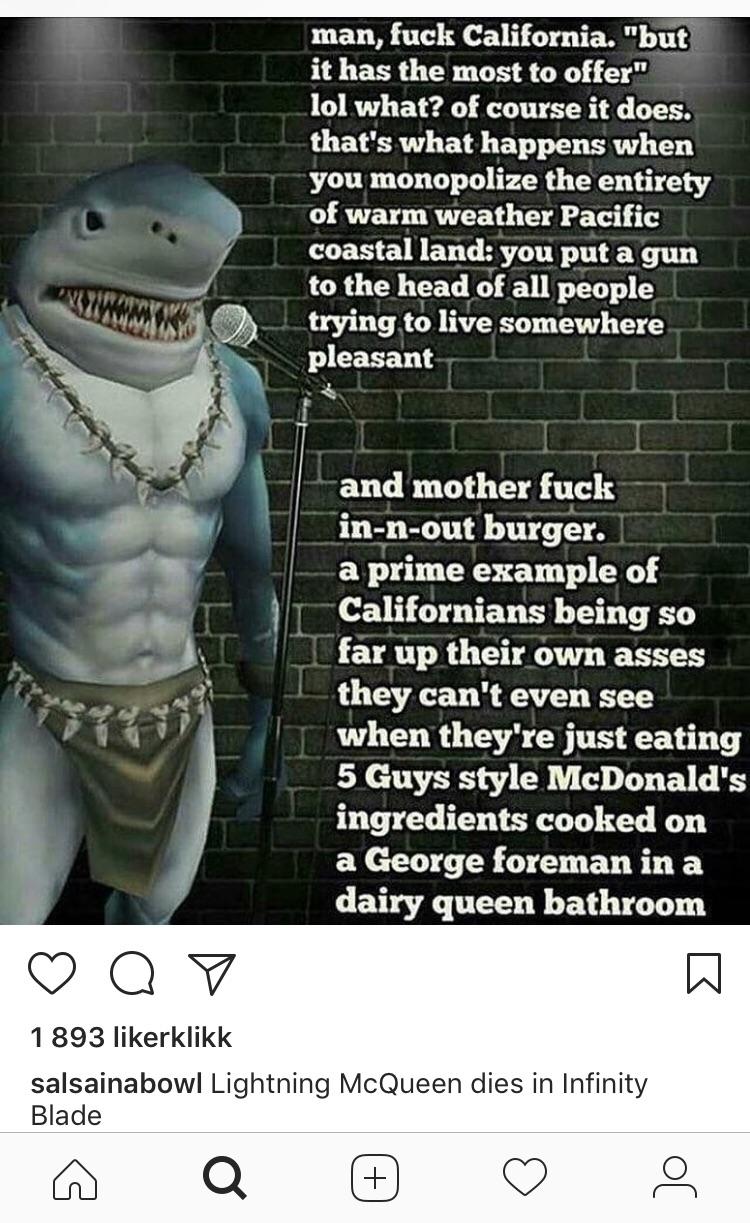 I have no idea why or how, but the shark costume made it to a random