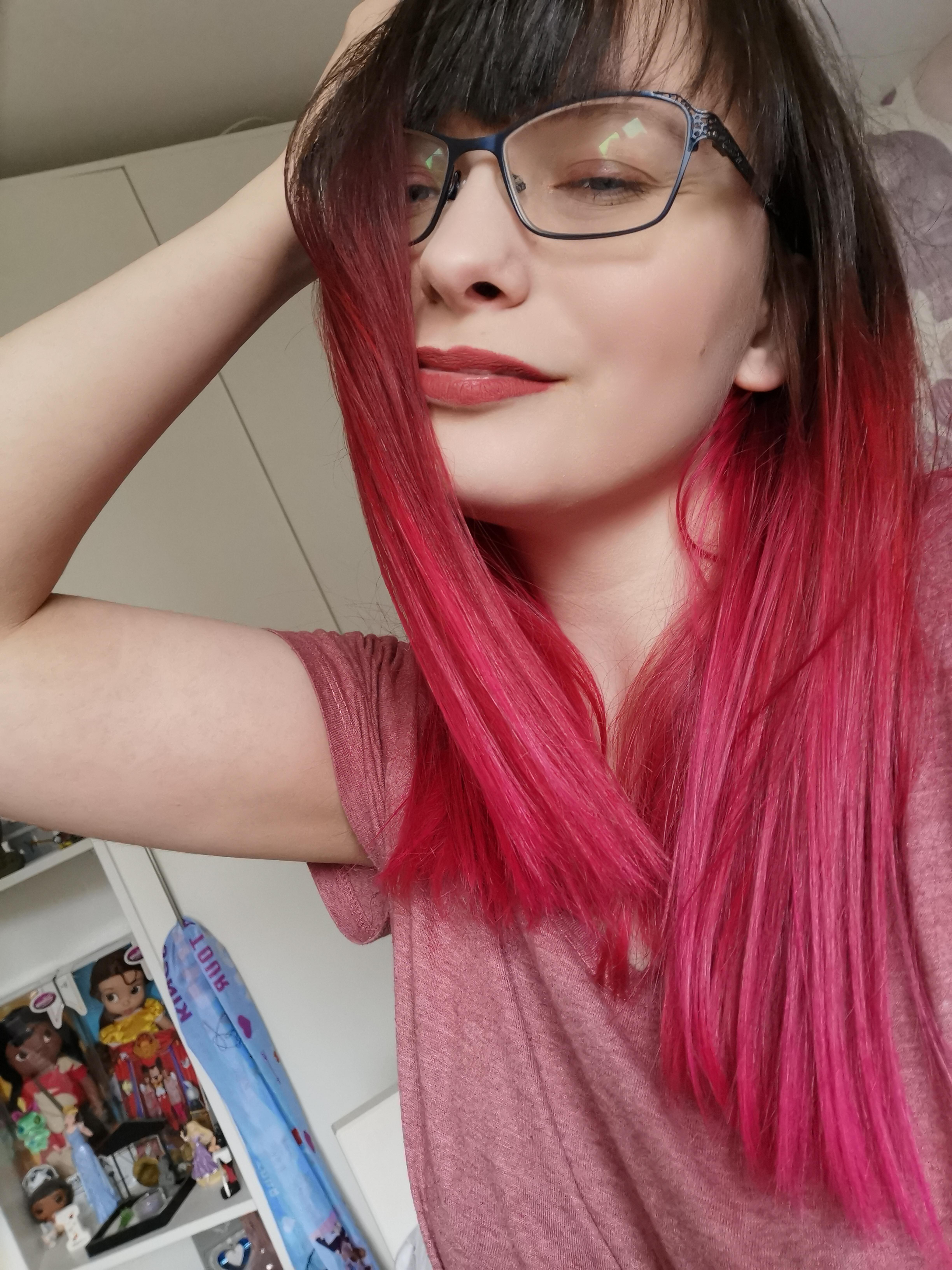 I dyed my hair 'red' today but it came out this bright pink colour, any