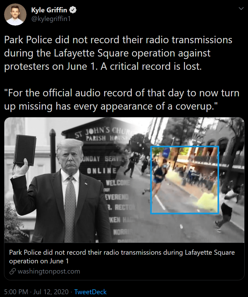 Hey wow! Just like how cops turn off their body cams when they're about