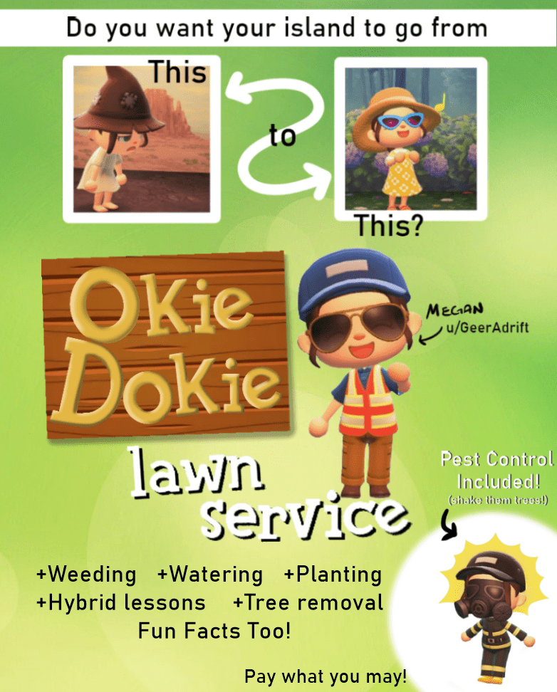 Need an extra hand around the garden? Okie Dokie Lawn Service is here