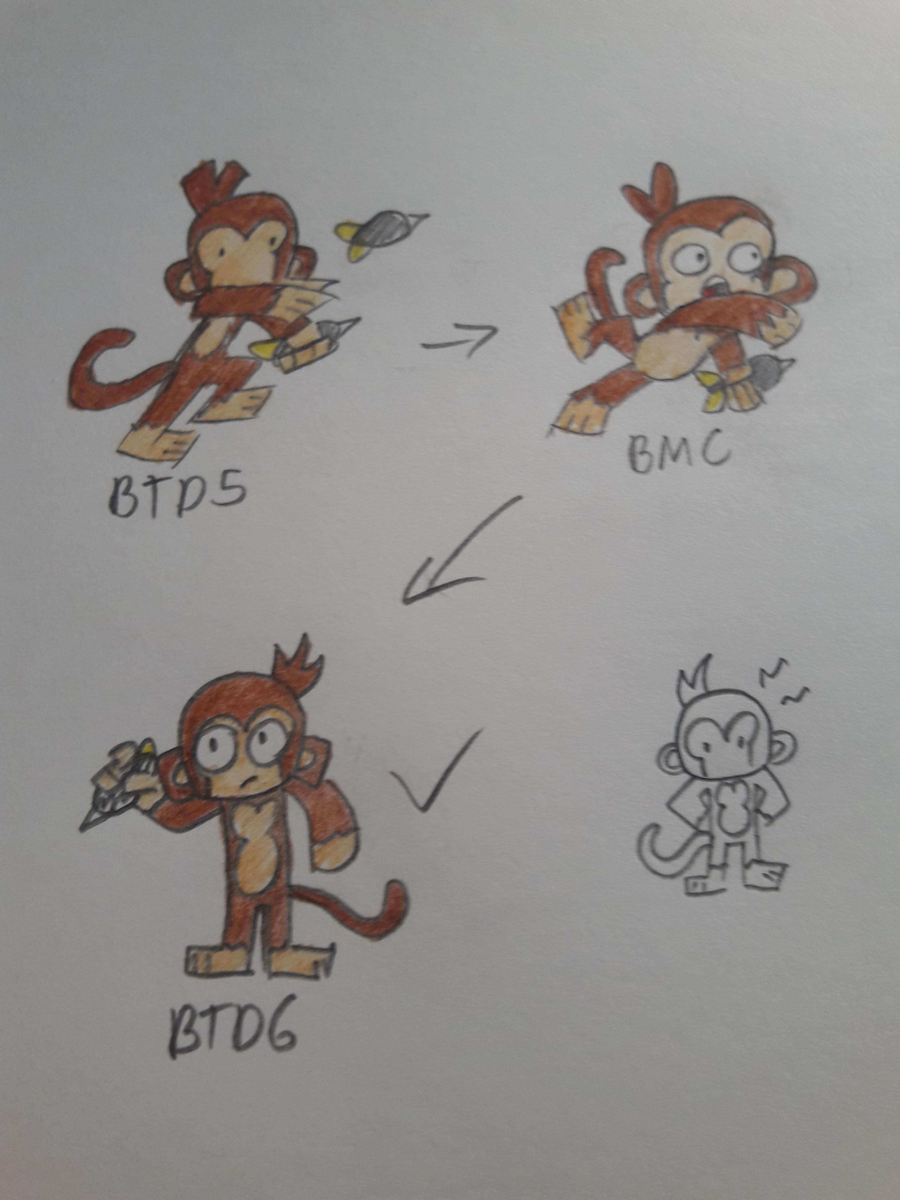 After Years I Found Doodle Color Of Dart Monkey Is Btd 5 6 And Bmc R Btd6