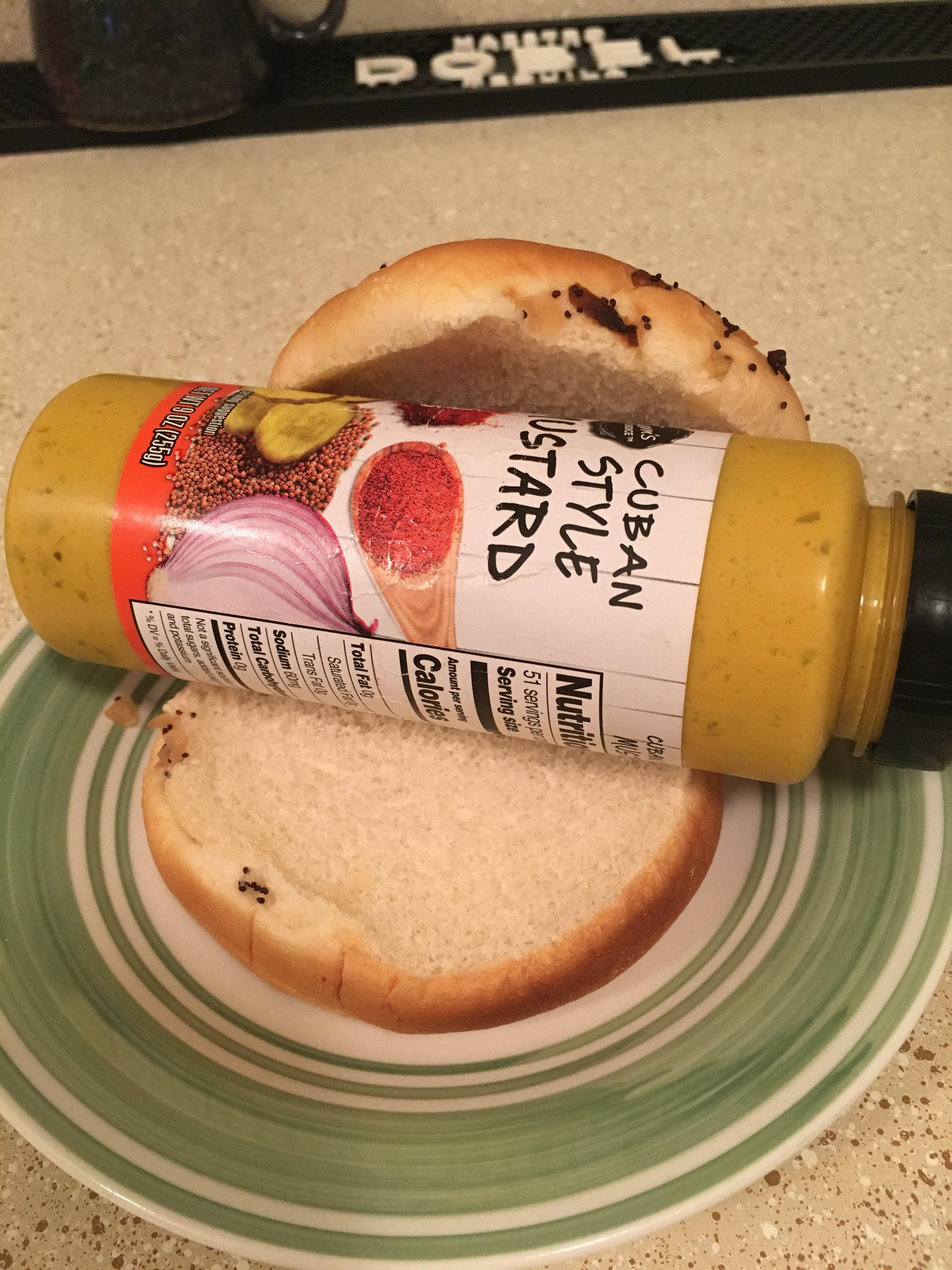 I know I know. Cuban style mustard, on onion bun?! Some would say crazy