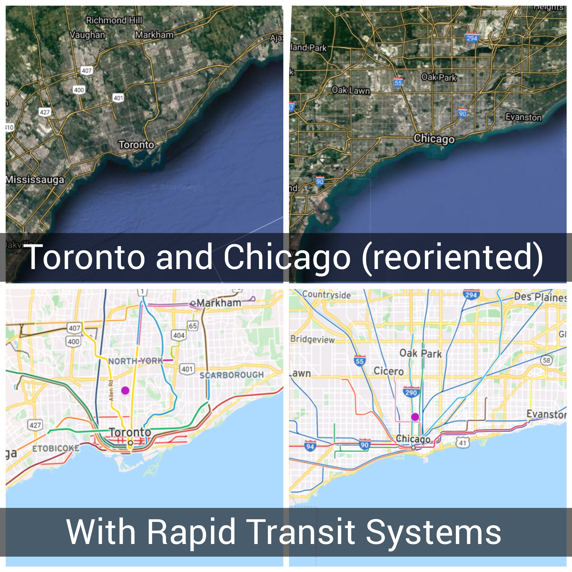 I'm always bewildered by the similarity between Toronto and Chicago's
