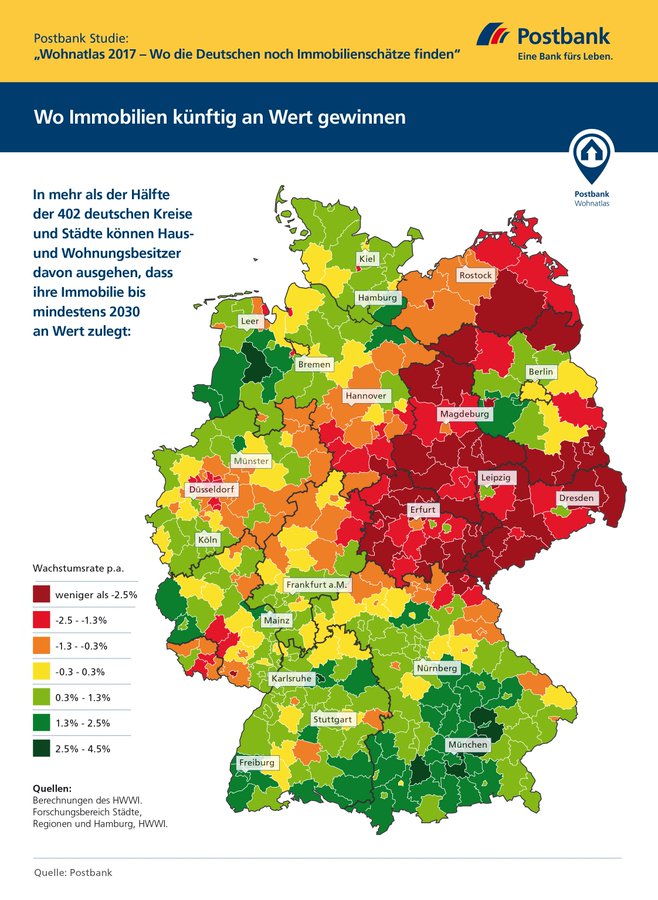Germany real estate prices by 2030 r/MapPorn