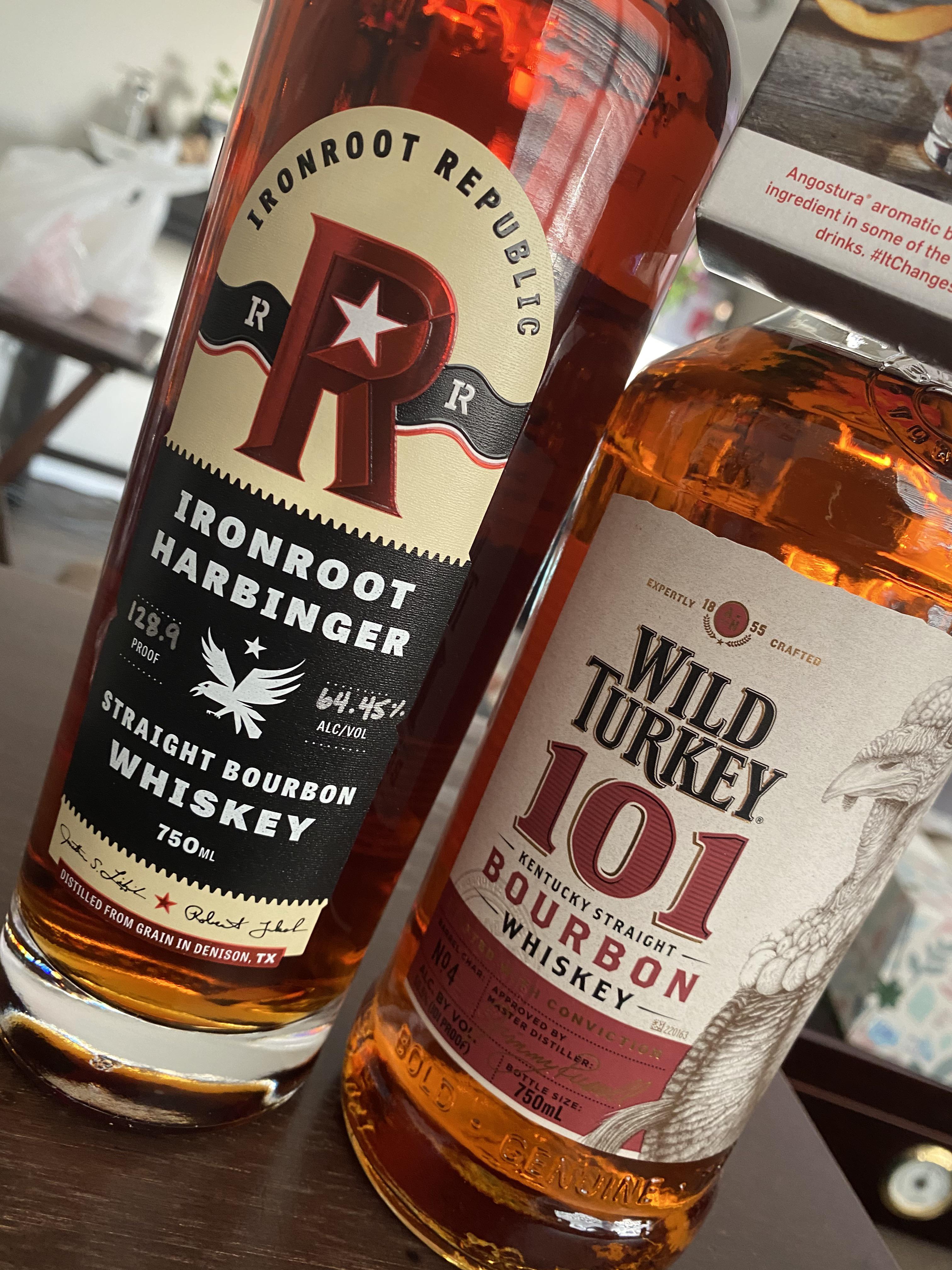 Happy with this 128 proof Liquor king Ironroot Harbinger store pick r