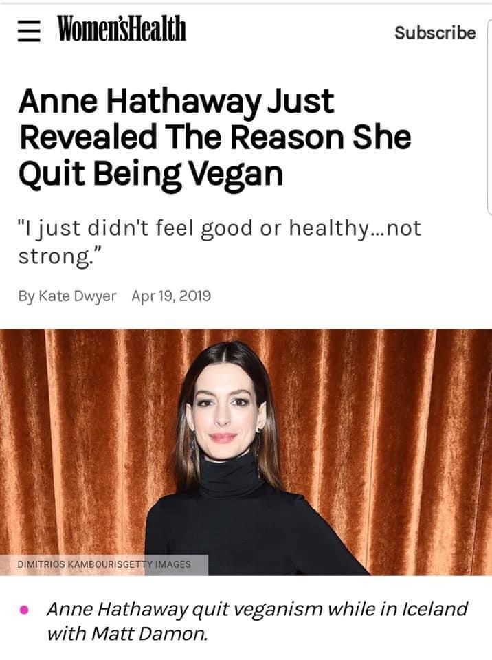 Anne Hathaway Vegan Quotes Anne Hathaway Rio Wiki Fandom