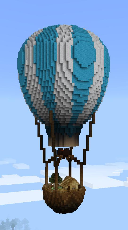 massive hot air balloon r/Minecraftbuilds