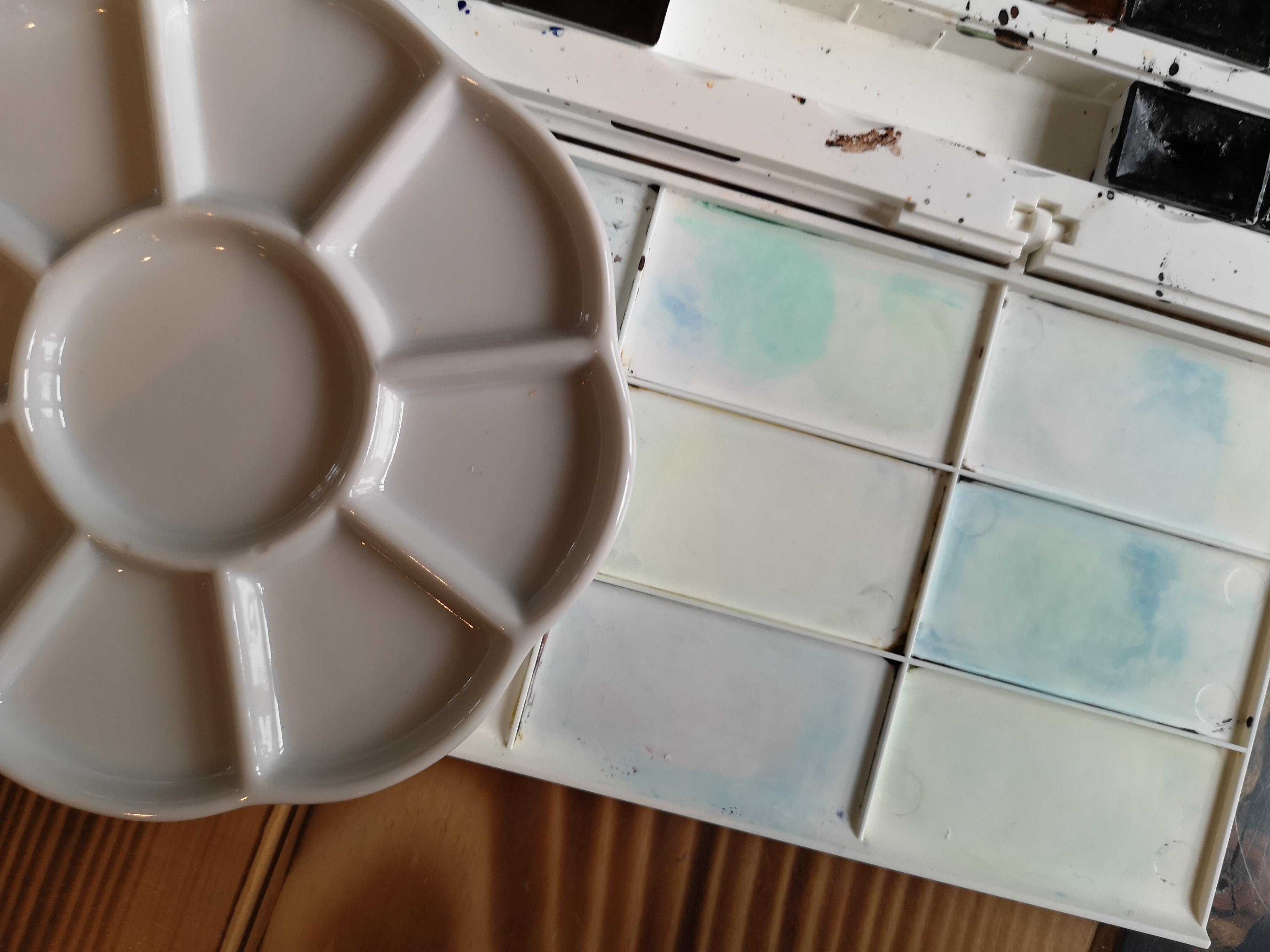 Finally got a porcelain palette that I'll actually be able to clean