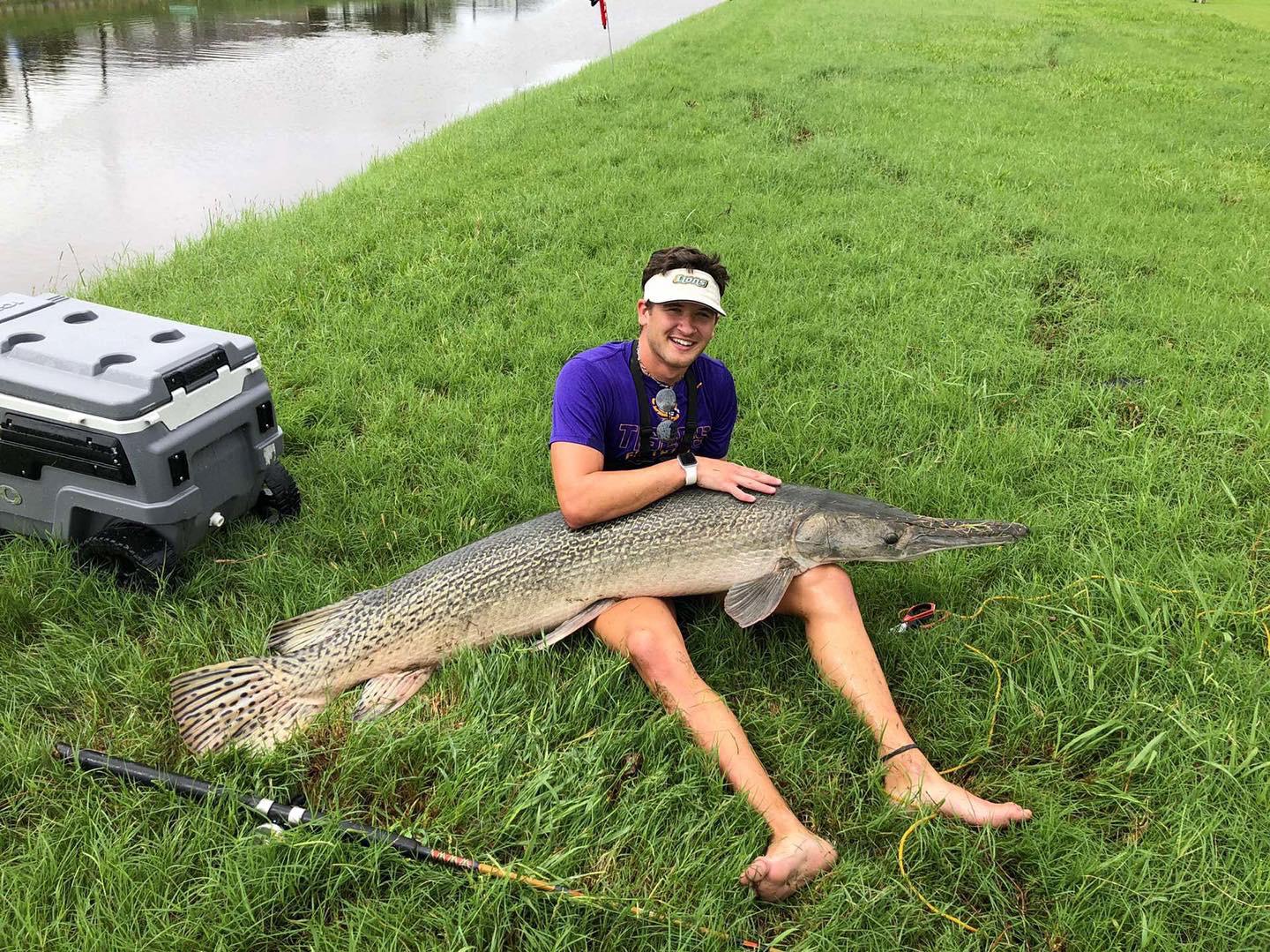 Caught my personal best alligator gar today. Caught on my usual gar