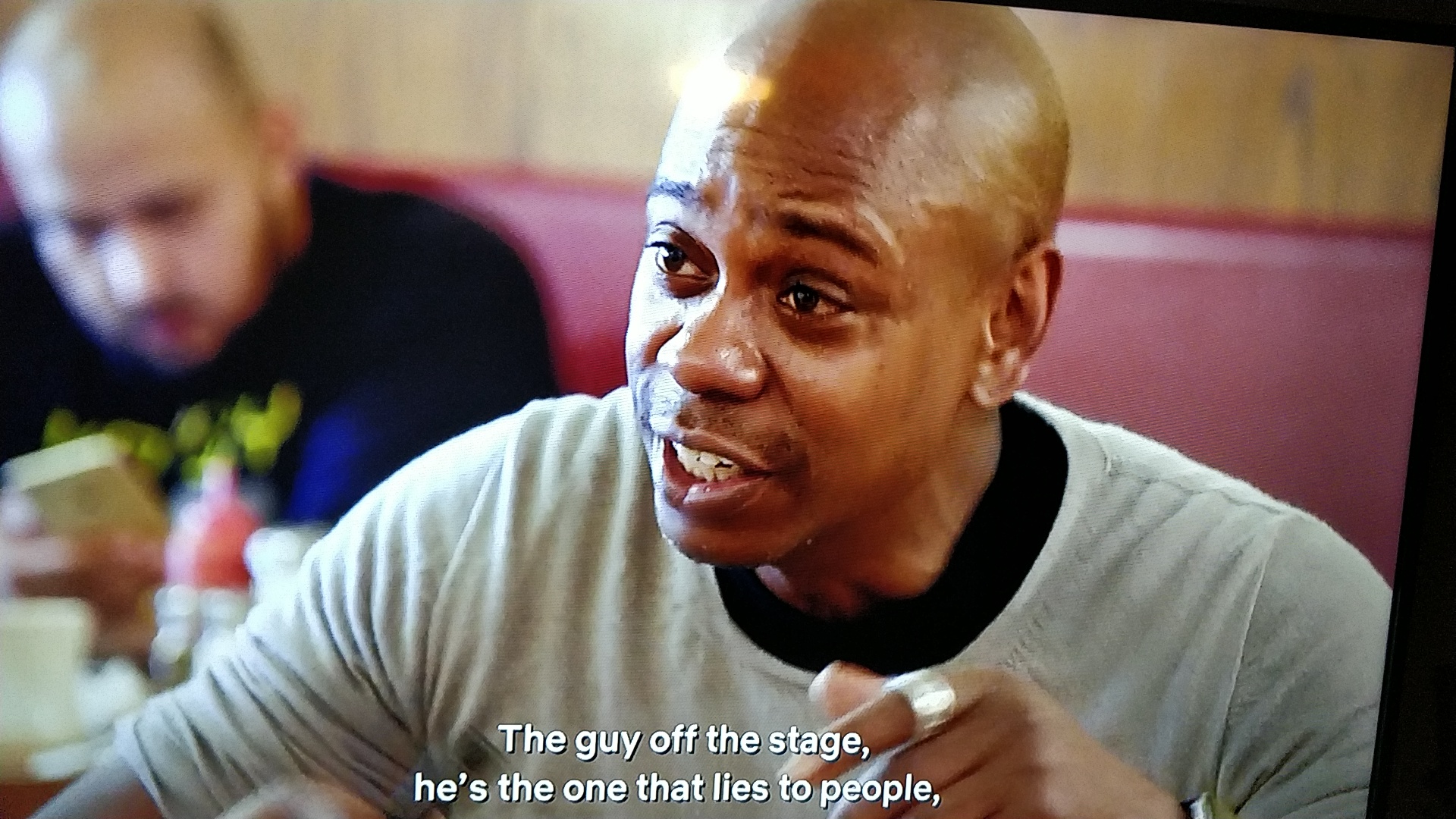 Is it just me or is Dave Chappelle high AF in this episode of Comedians