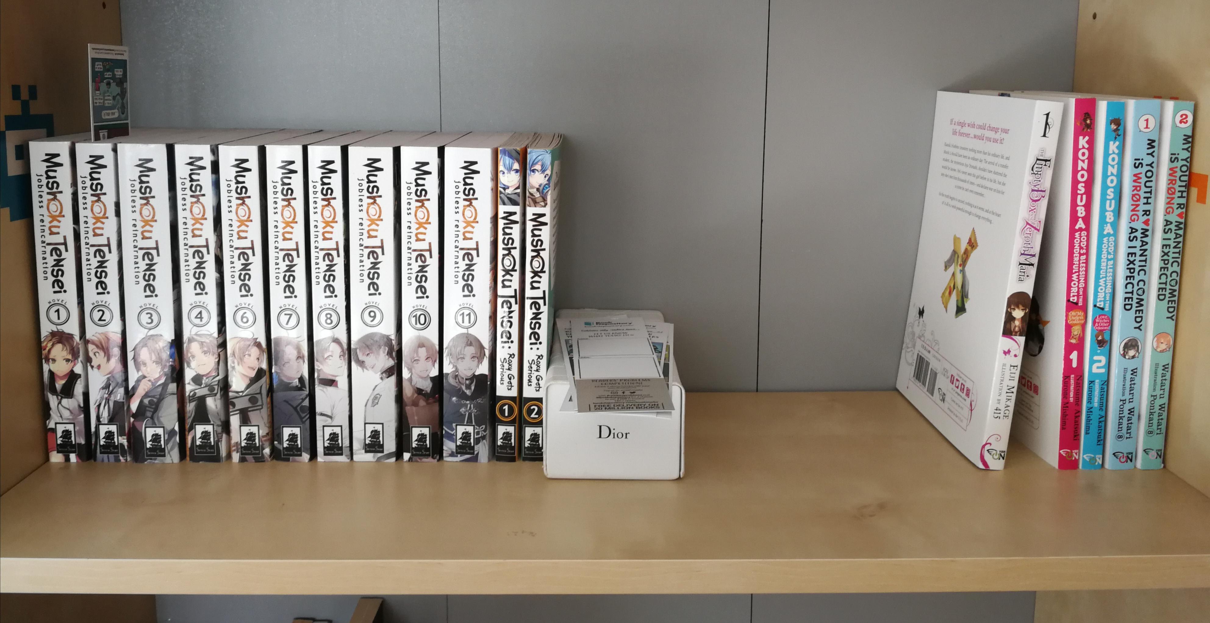 I started reading light novels after watching Mushoku Tensei at the