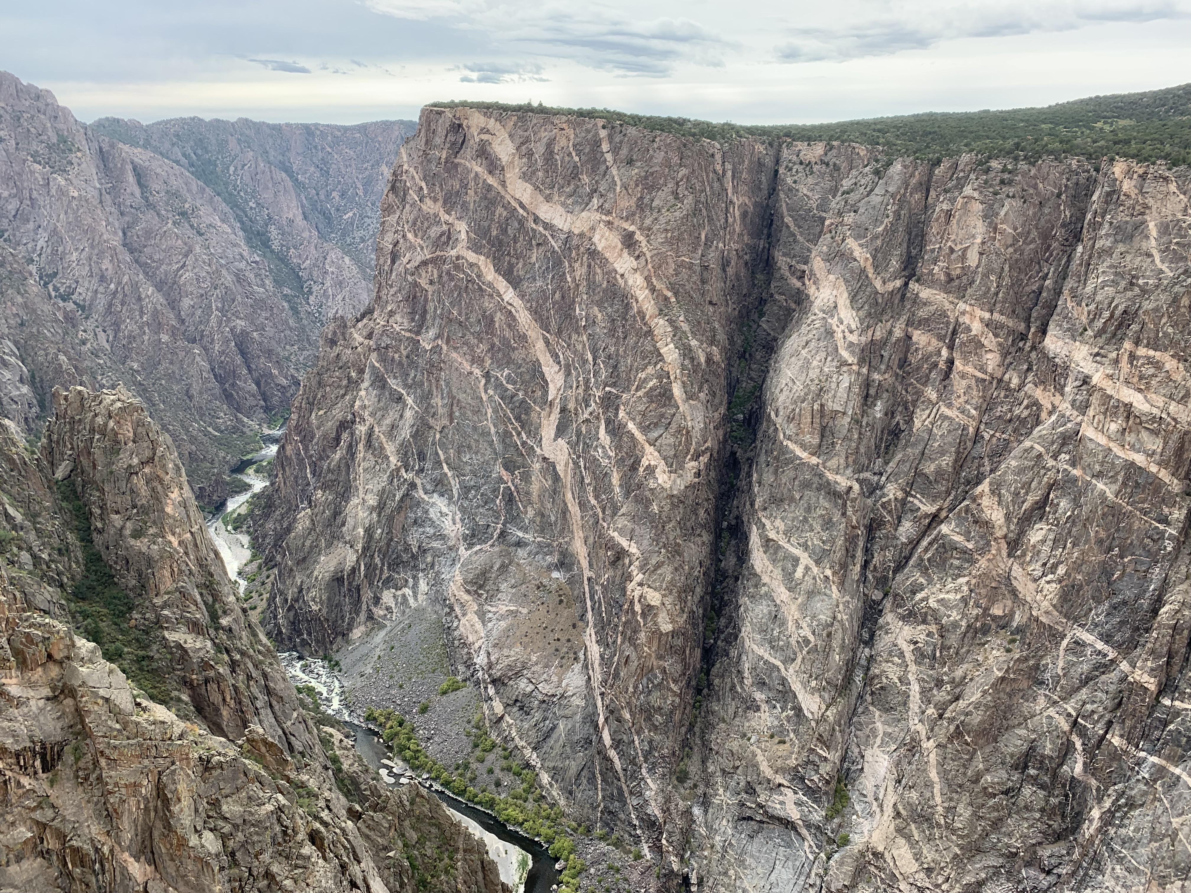Painted Wall at Black Canyon of the Gunnison, Colorado, USA r/hiking