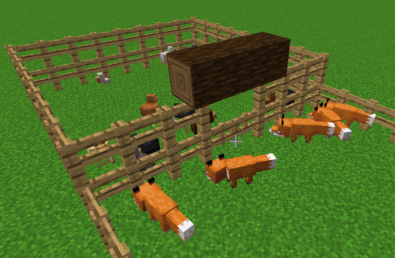 Foxproofing a chicken coop, without a full roof! r/Minecraft