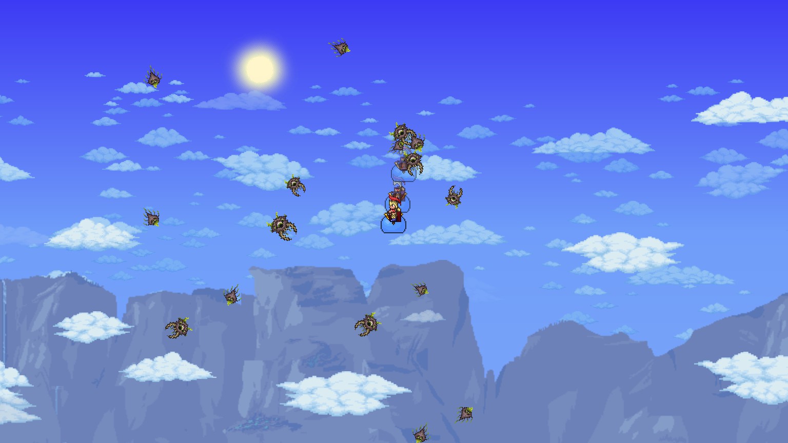 This new weather is quite interesting Terraria