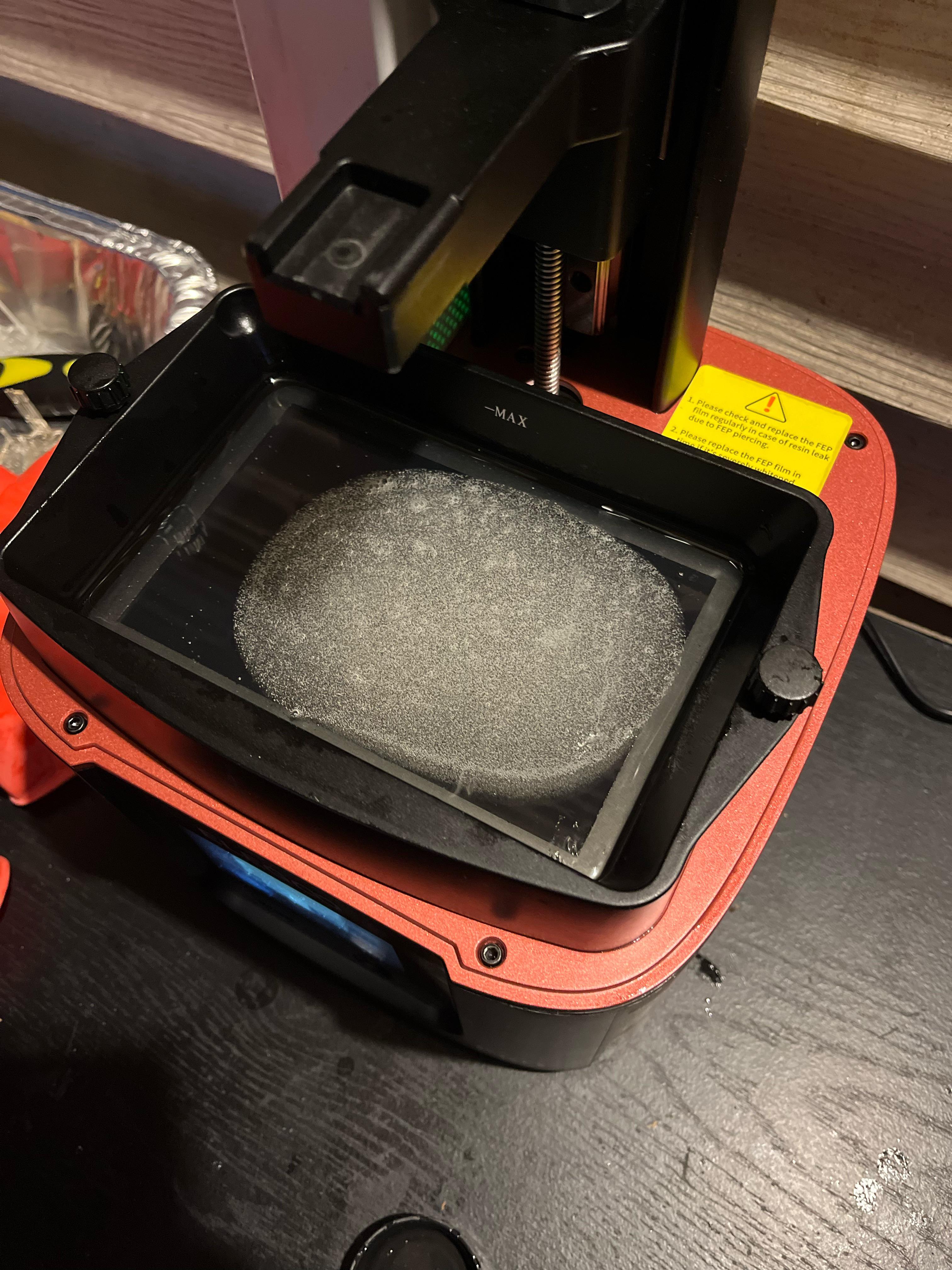 So I just shook my resin before putting it in the vat. Is this gonna be a huge issue?? r