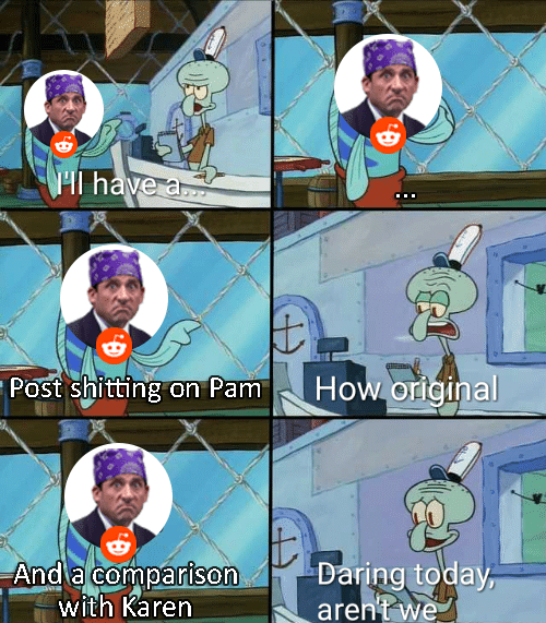 Pam bad Karen good xD r/DunderMifflin