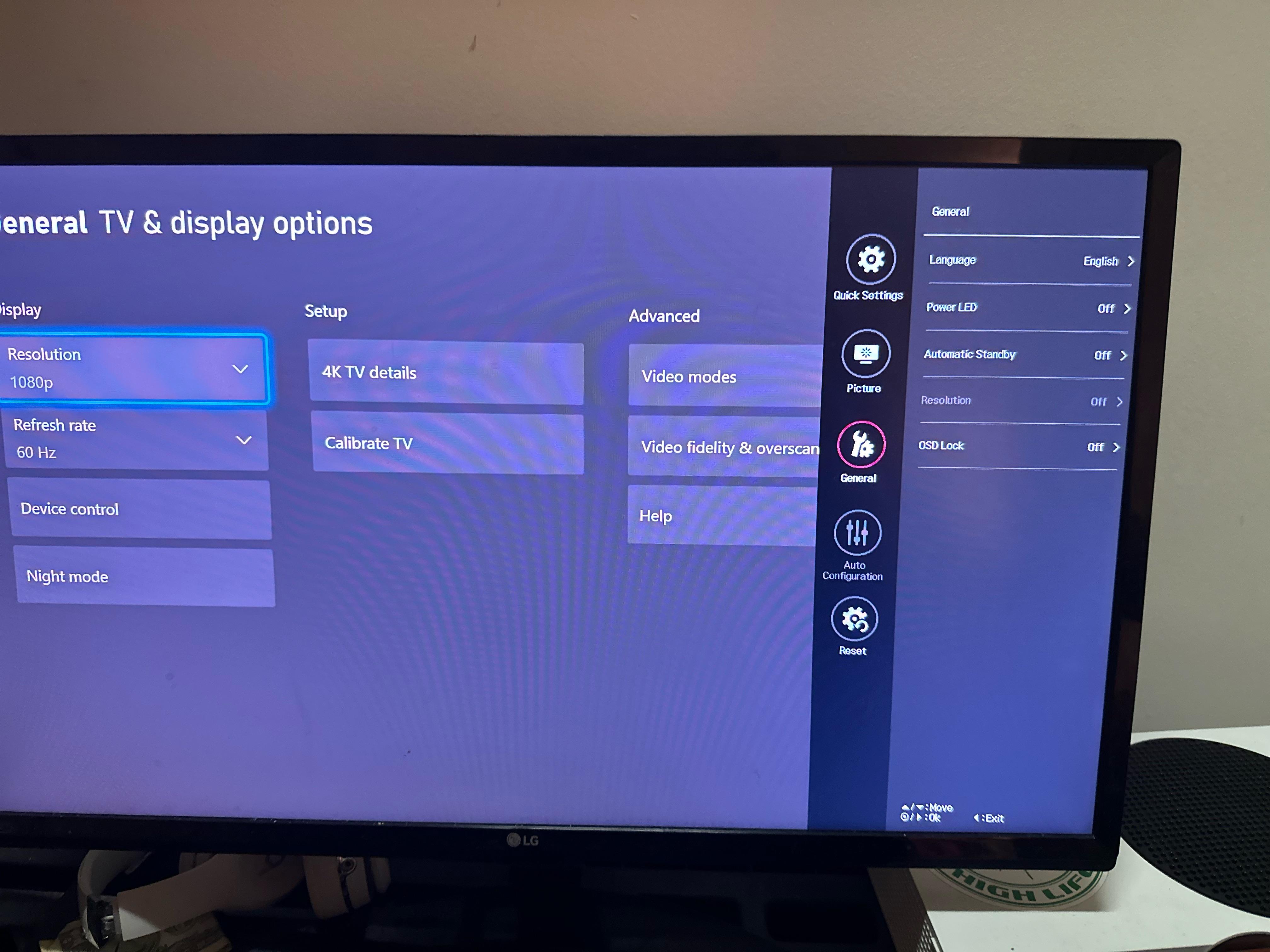 Resolution setting grayed out on LG monitor and Xbox series S. r/xboxone