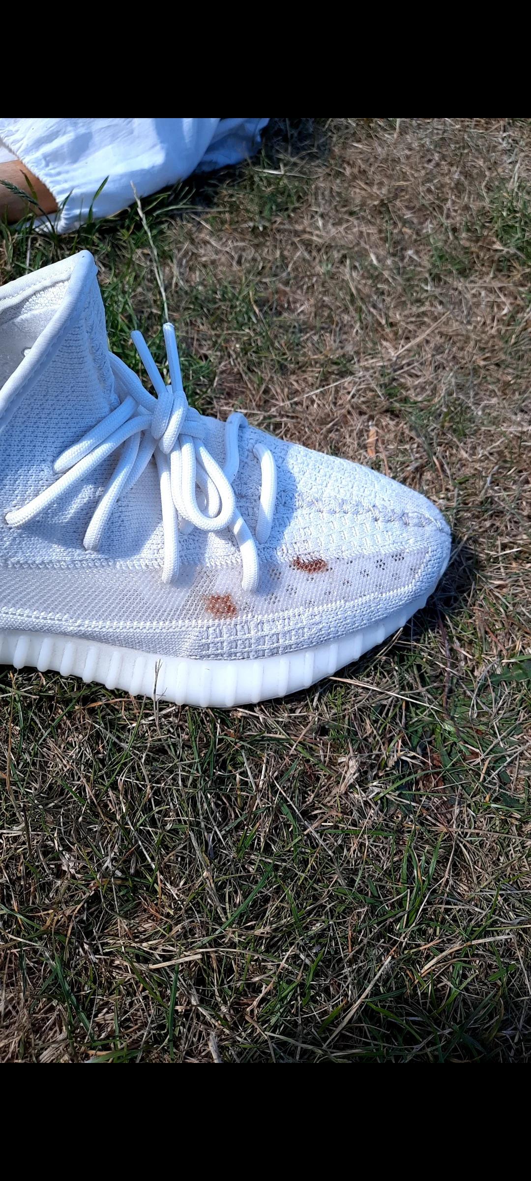 chocolate over my yeezy 350s any tips on how to clean it or should i