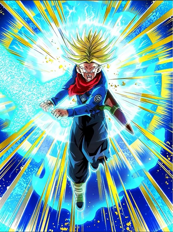 Has anyone else noticed that the spirit bomb is slightly off center in the Trunks art