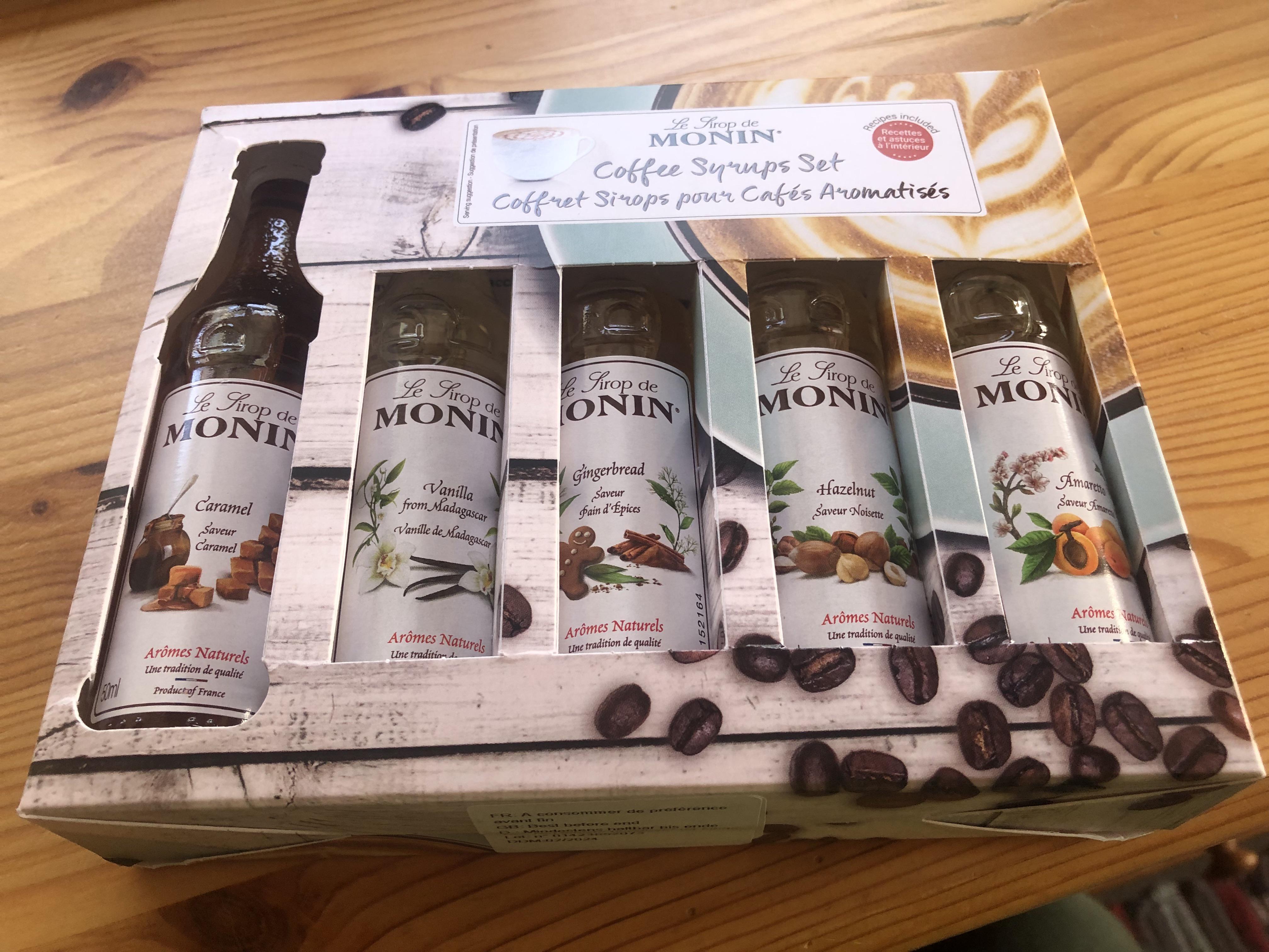Monin syrups set r/nespresso