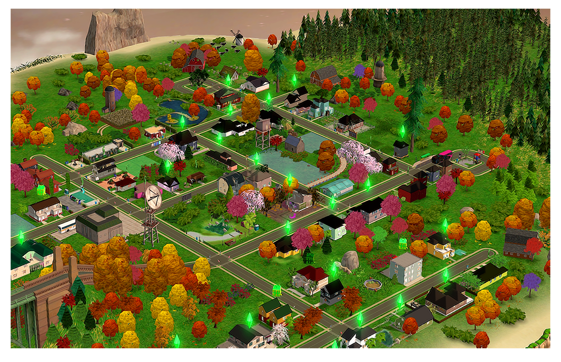 Sims 4 Neighborhood Map