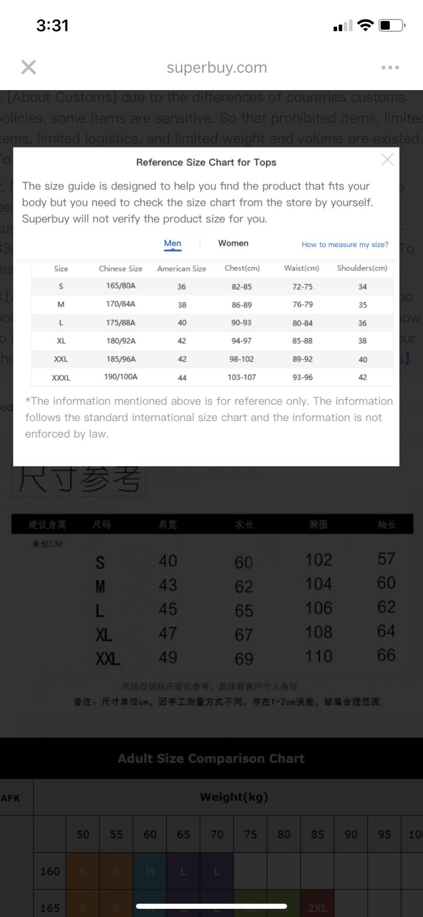 I need help with the sizes. I’m a US medium and the size charts for