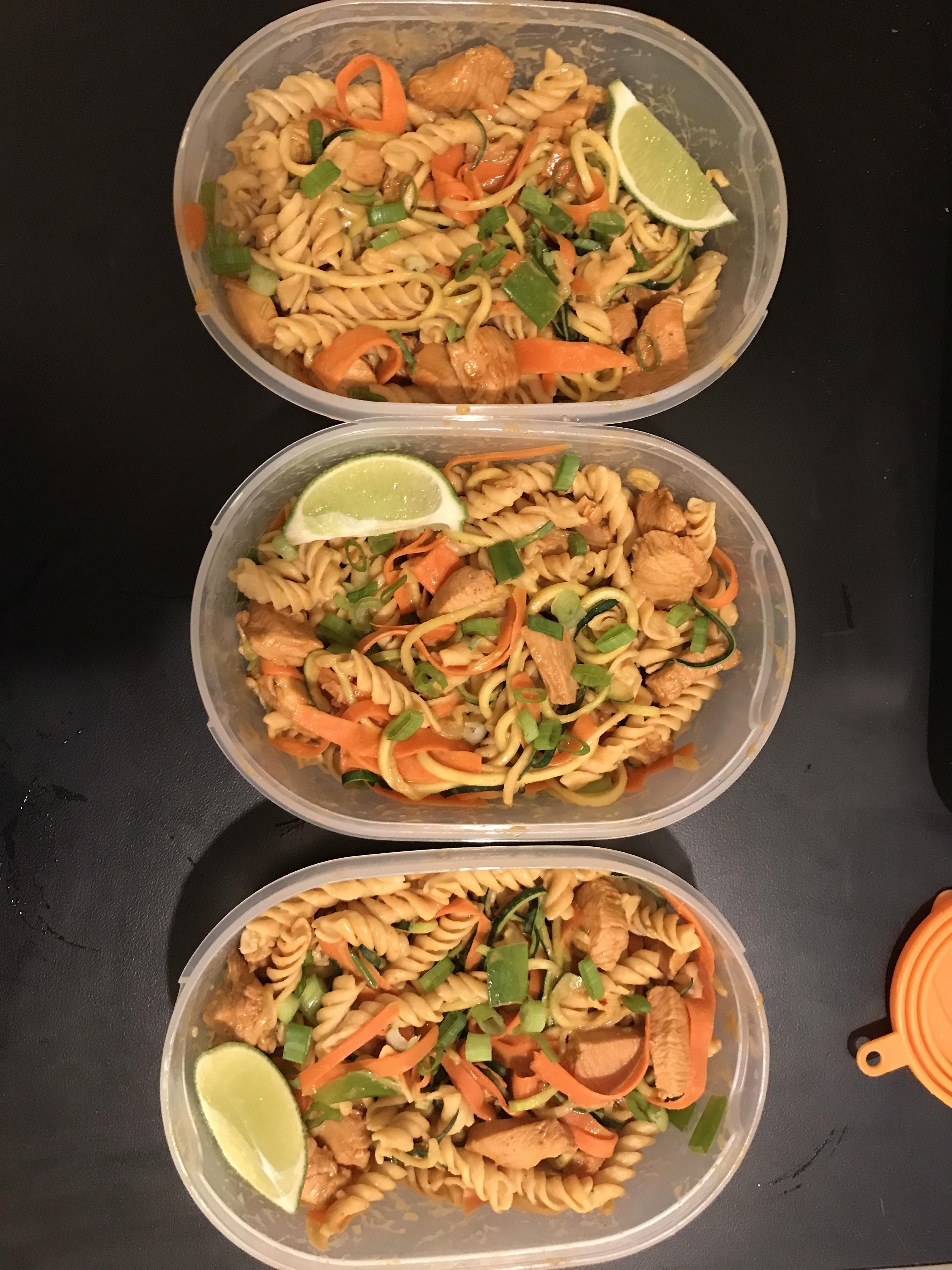 No Reheat Chicken Thai Bowls for Lunch! r/MealPrepSunday