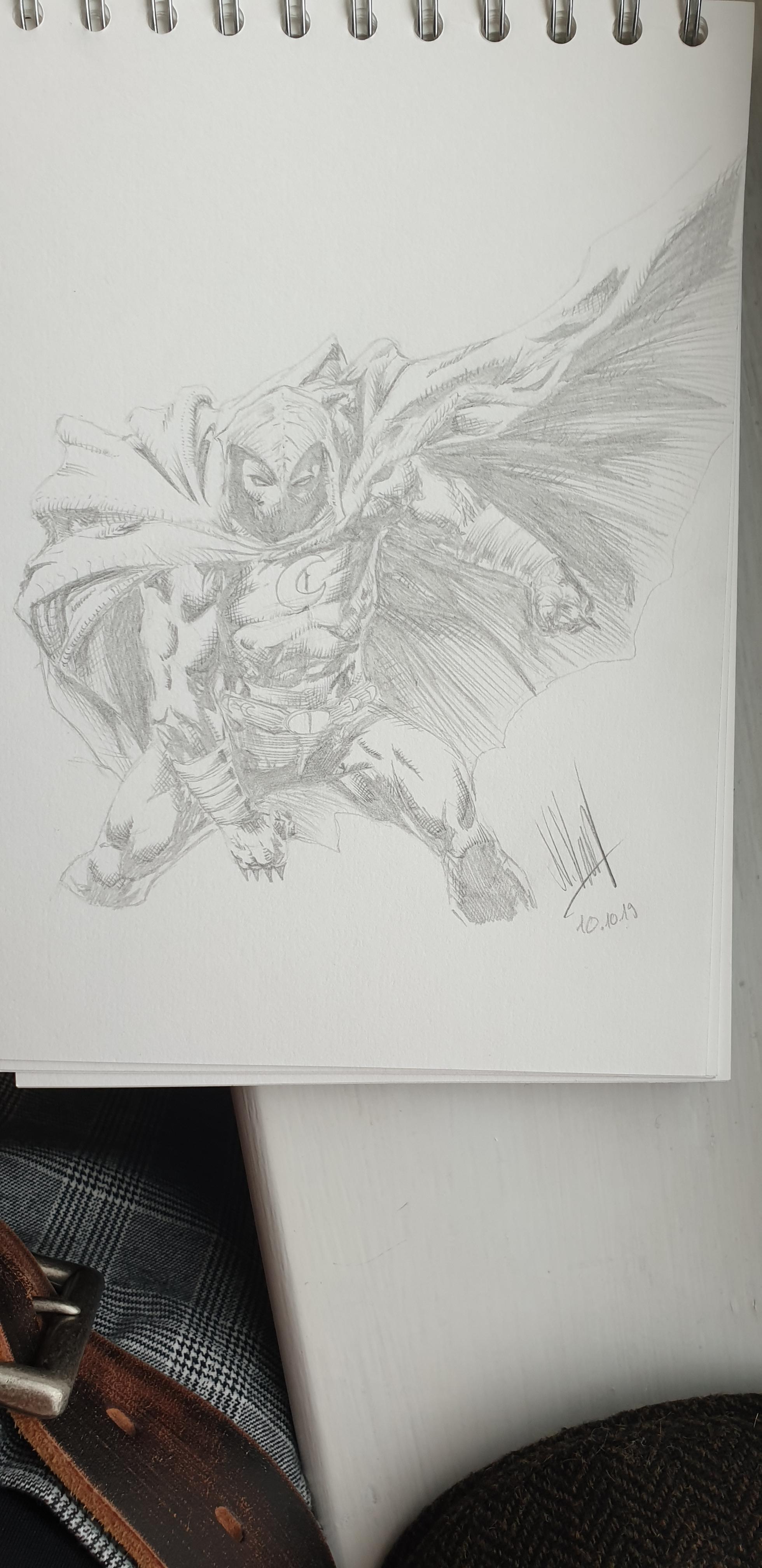 My Moon Knight drawing 🌙 ZHCSubmissions