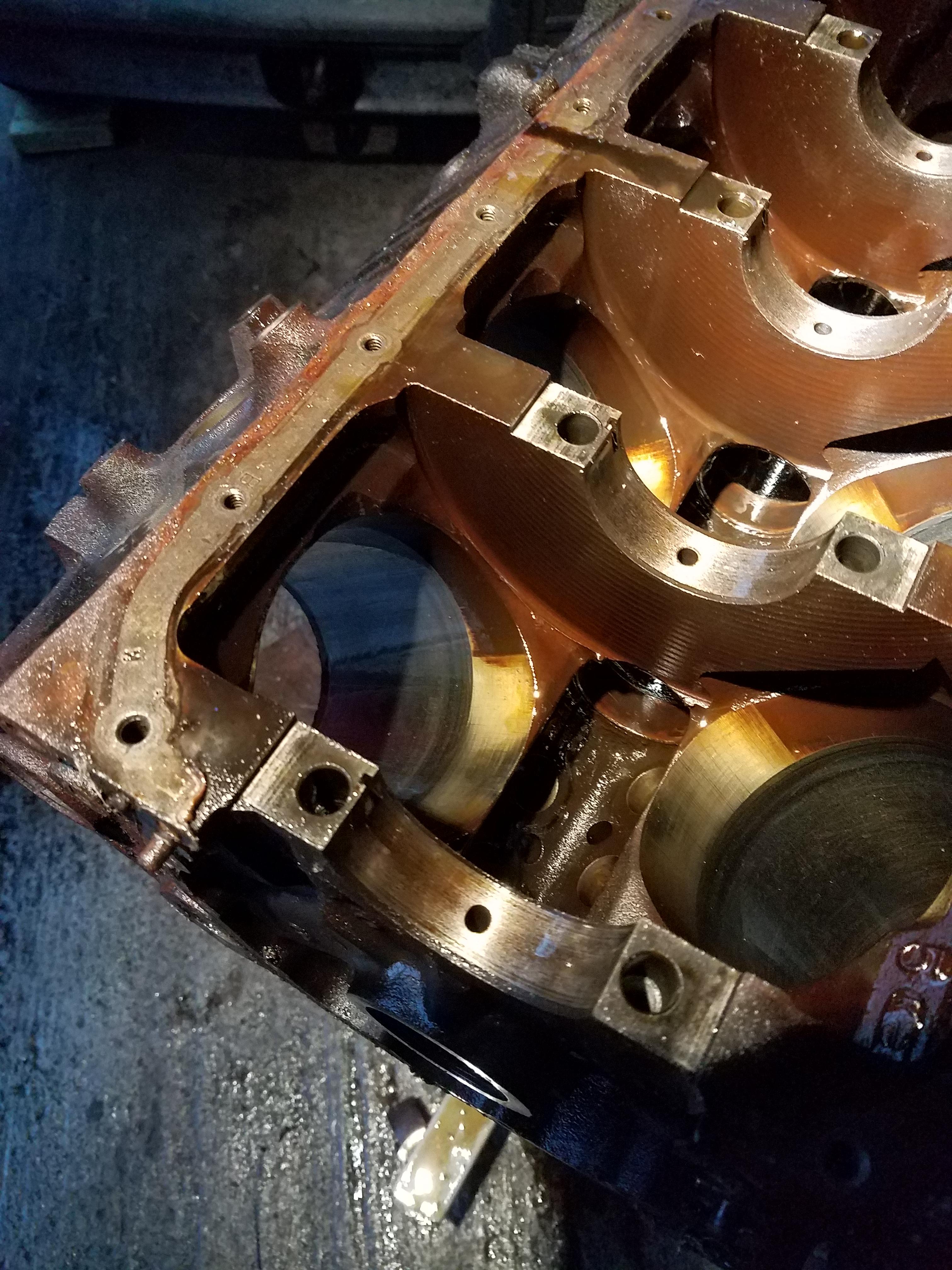 Sbc. Is this pretty standard for cam bearings with >?00k on them? Plant