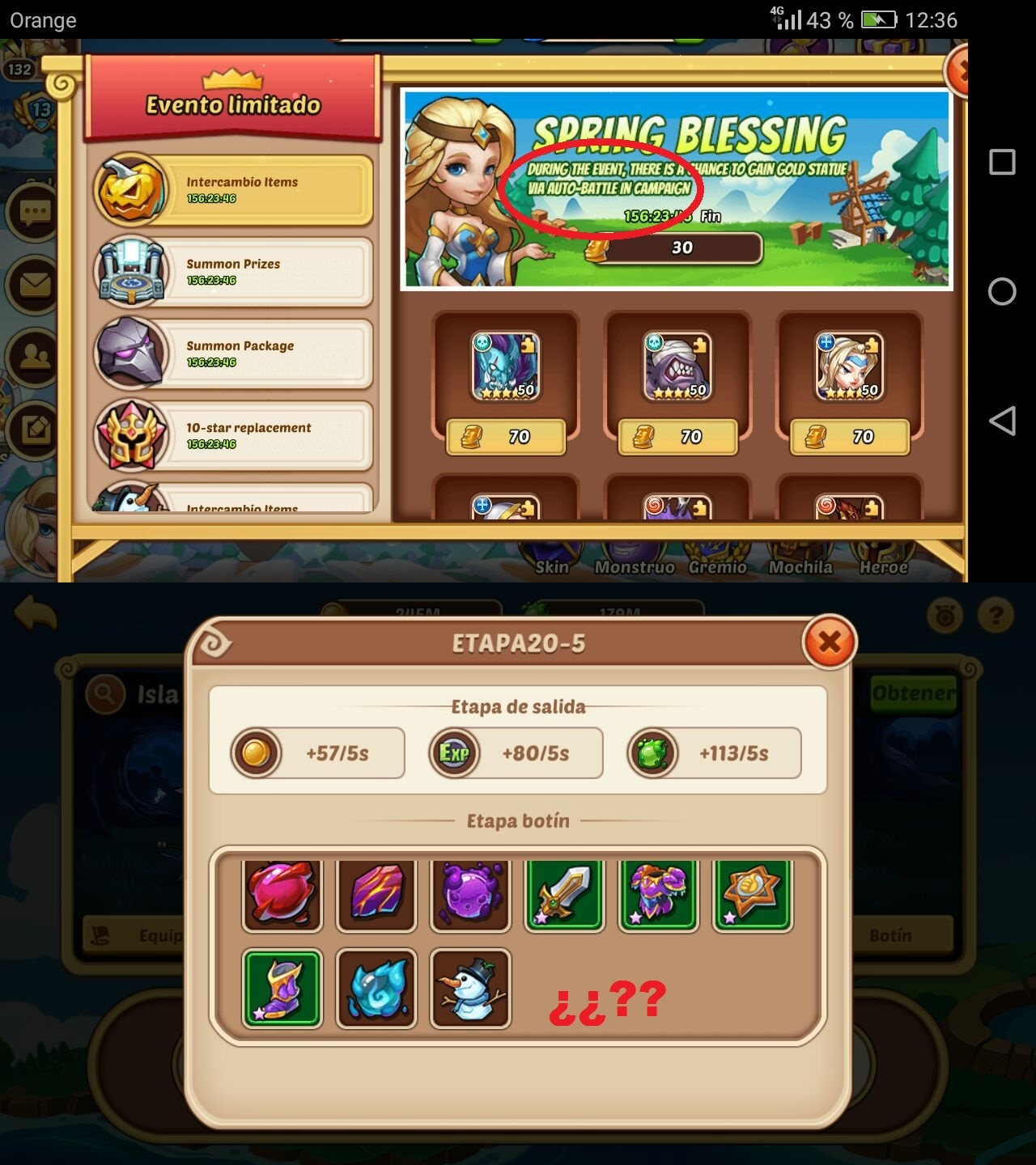 Where can I get 'gold statue'? r/IdleHeroesPS