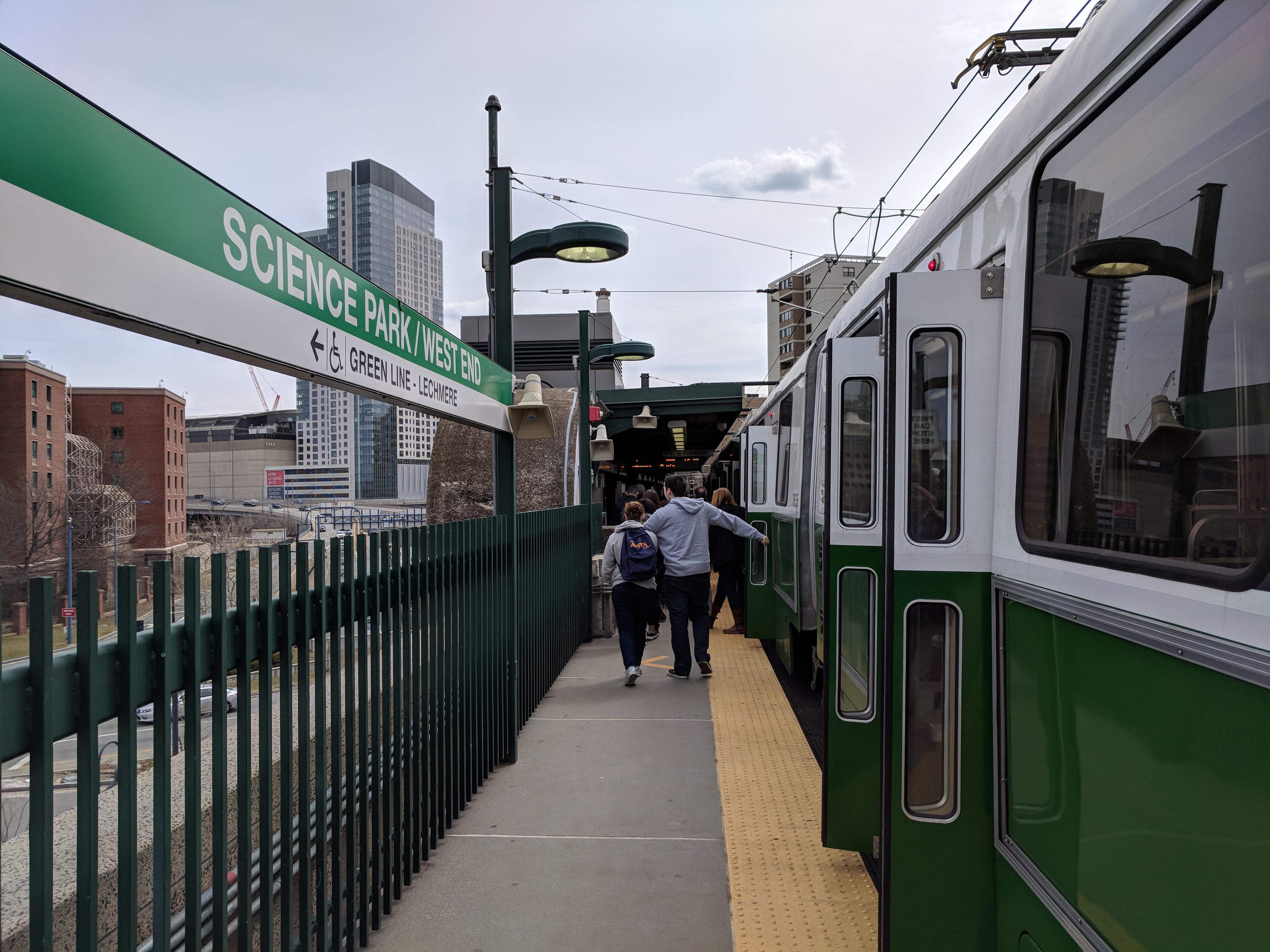 WFAT Science Park/West End Green Line Boston MA April 2018 r/WaitingForATrain