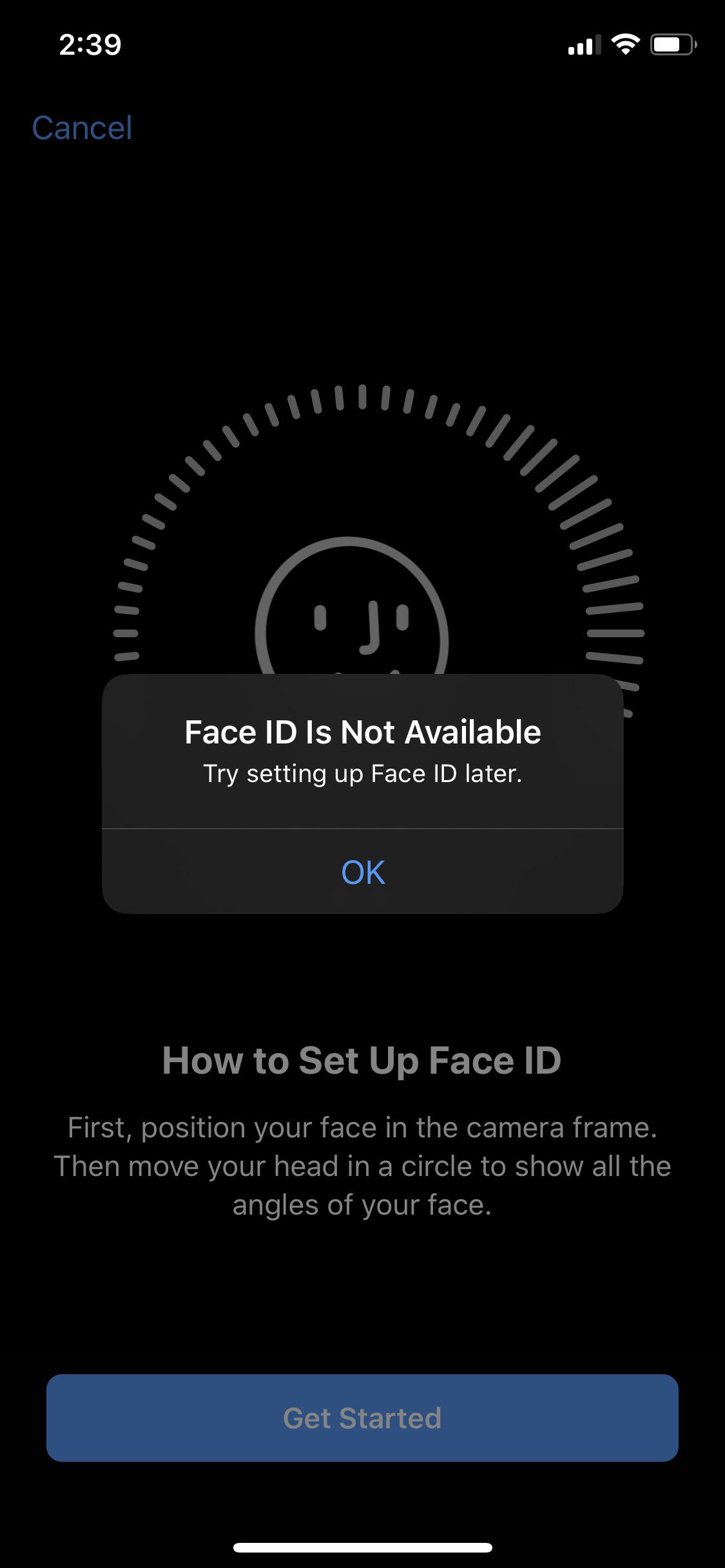 When I finished updating my phone a little bit ago, it said Face ID