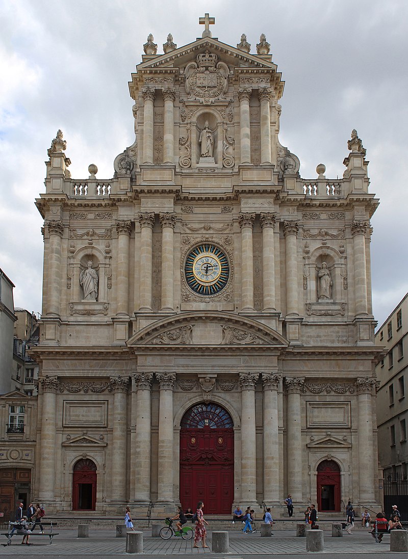 The beautiful Catholic Church of Saint Paul Saint Louis in Paris