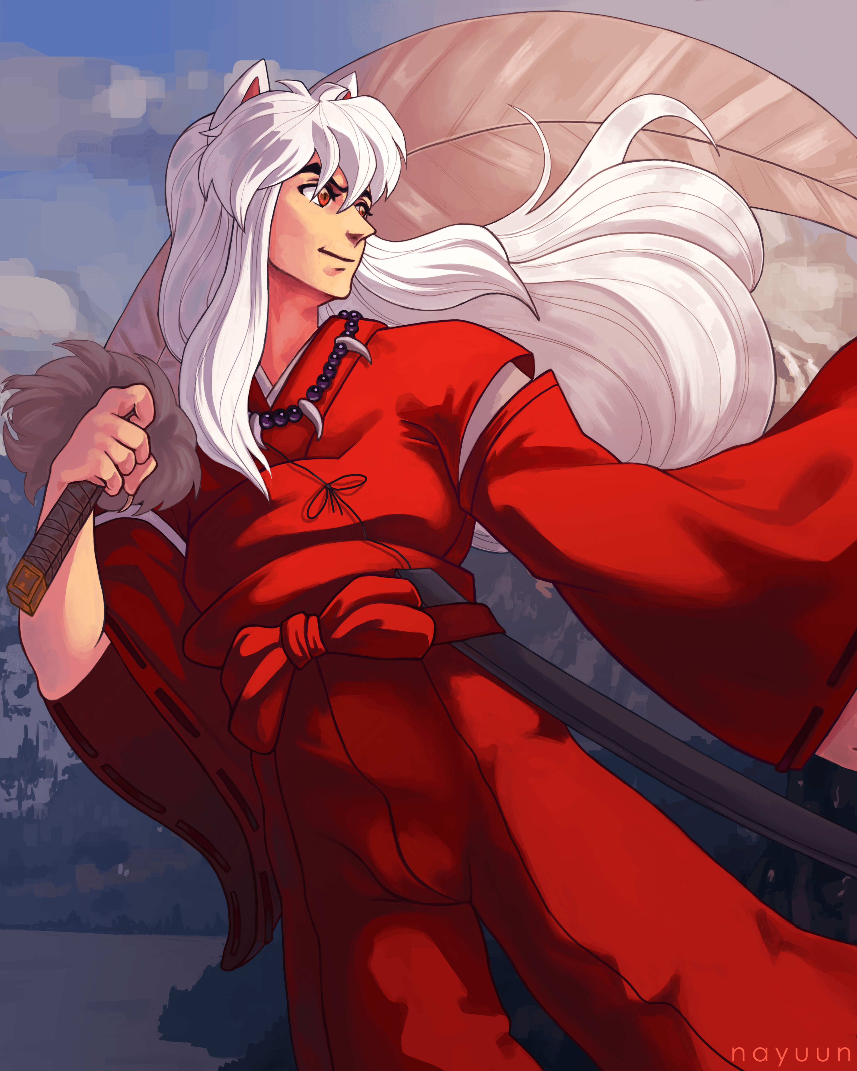 [Fanart] Hi, everyone! I was commissioned recently to draw Inuyasha! (I