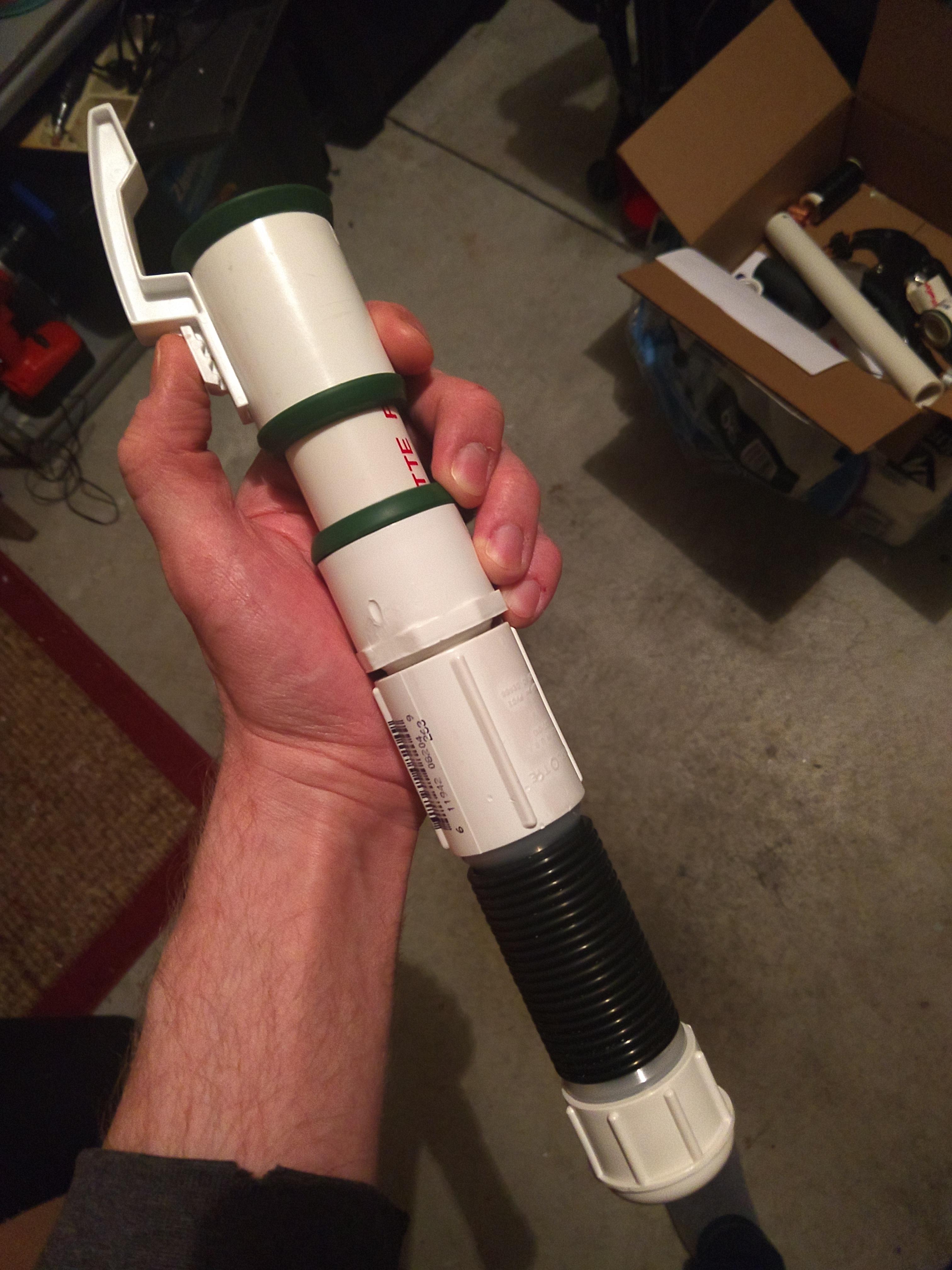 My first PVC lightsaber (WIP). All opinions and advice r