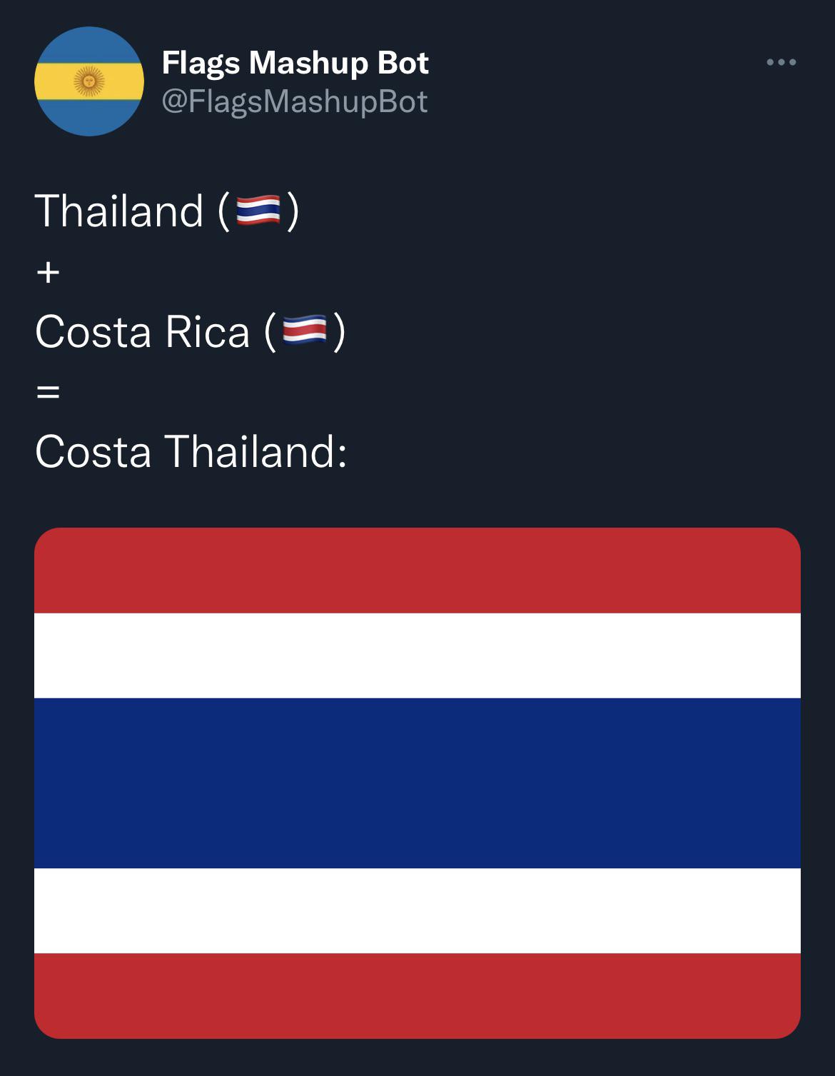 Costa Rica Flag Vs Thailand Flag (Spot The Differences)